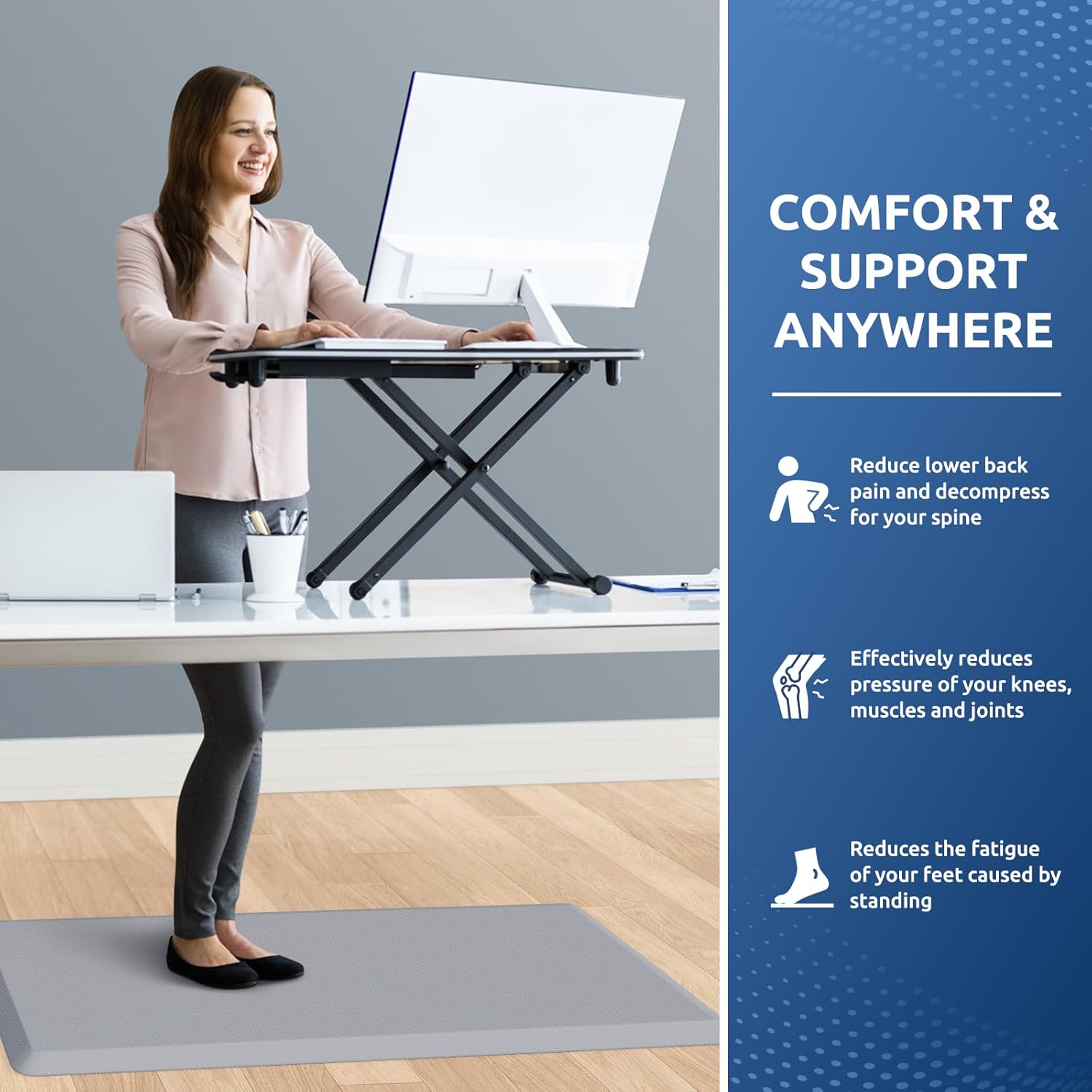 KitchenClouds Kitchen Mat Cushioned Anti Fatigue Rug 17.3