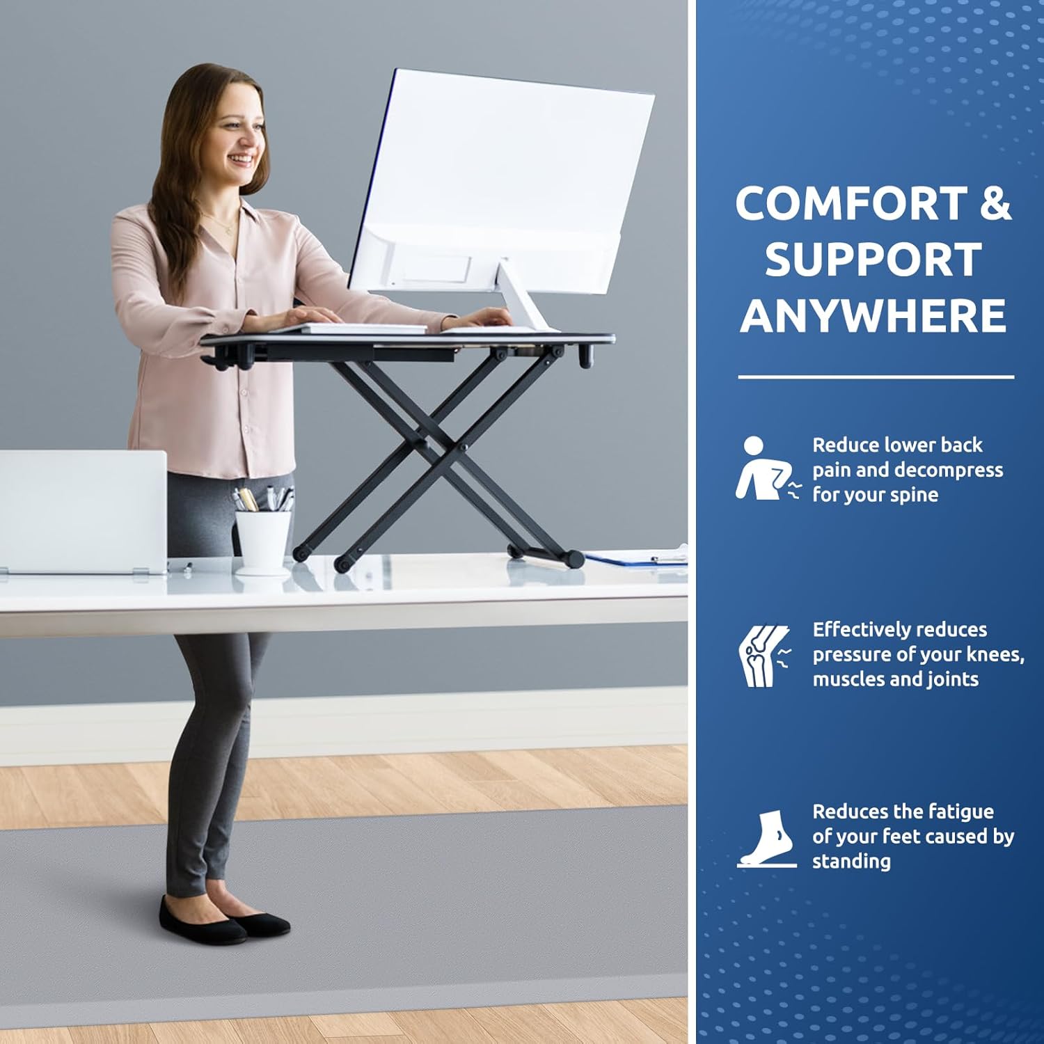 KitchenClouds Kitchen Mat Cushioned Anti Fatigue Rug 17.3