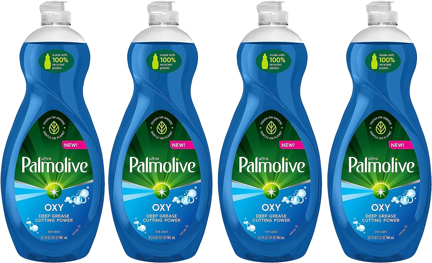 Palmolive Ultra Dishwashing Liquid Dish Soap, Oxy Power Degreaser - 32.5 Fl Oz (Pack of 4)