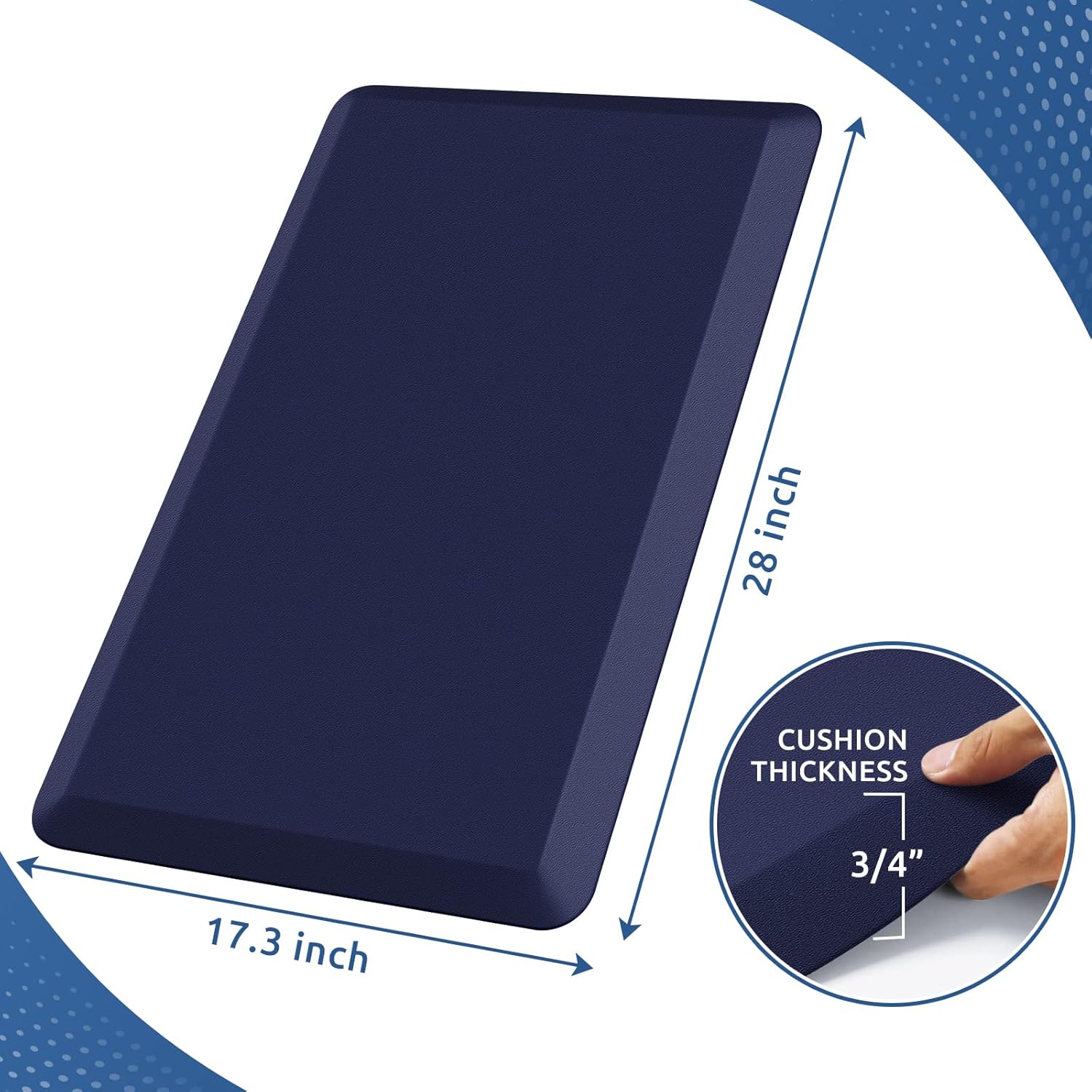 KitchenClouds Kitchen Mat Cushioned Anti Fatigue Rug 17.3