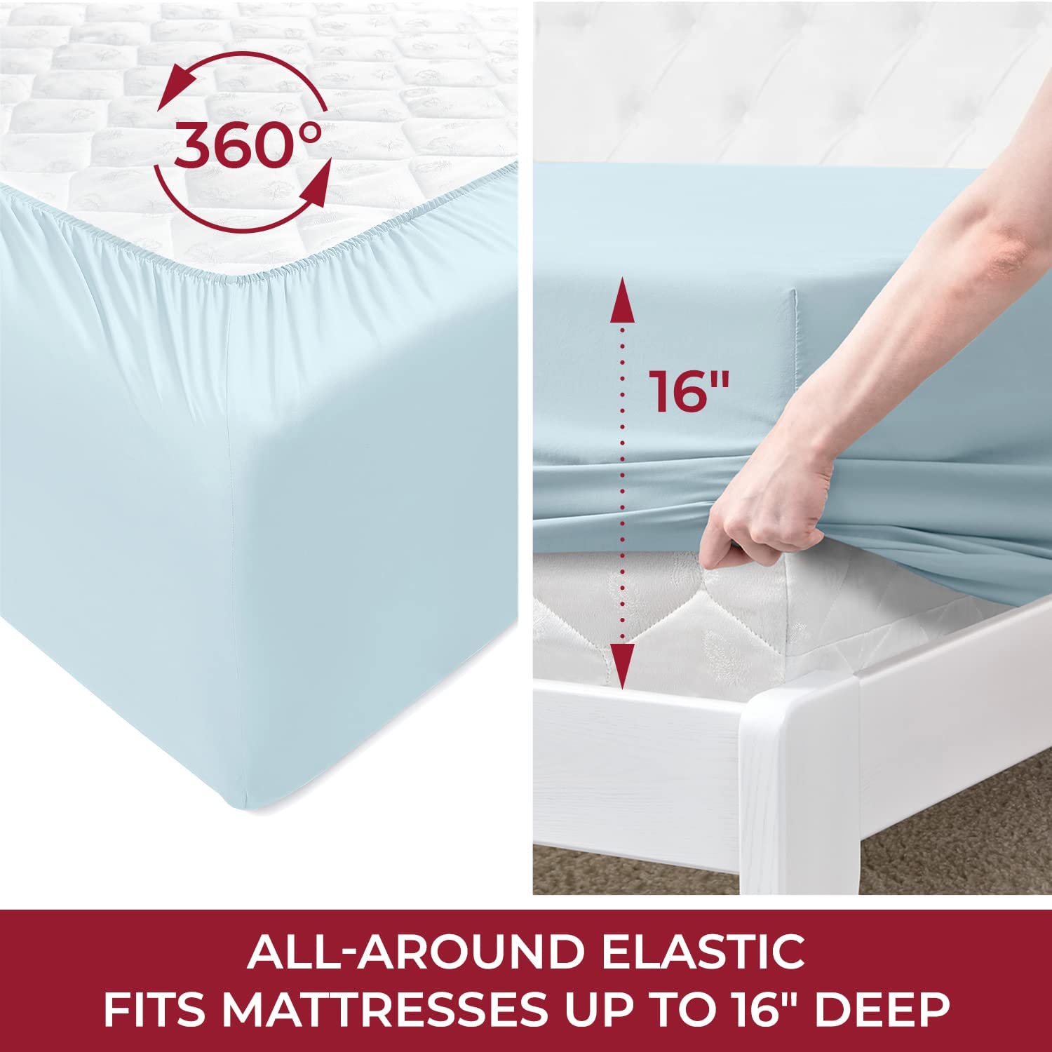 Queen Sheet Sett- 4 Piece