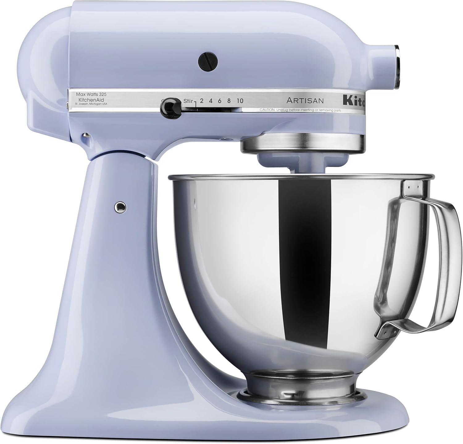 KitchenAid Artisan Series 5 Quart Tilt Head Stand Mixer with Pouring Shield KSM150PS, Removable bowl, Aqua Sky