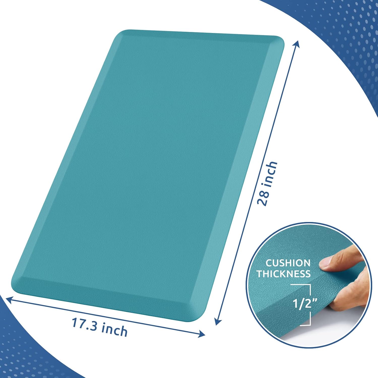 KitchenClouds Kitchen Mat Cushioned Anti Fatigue Rug 17.3