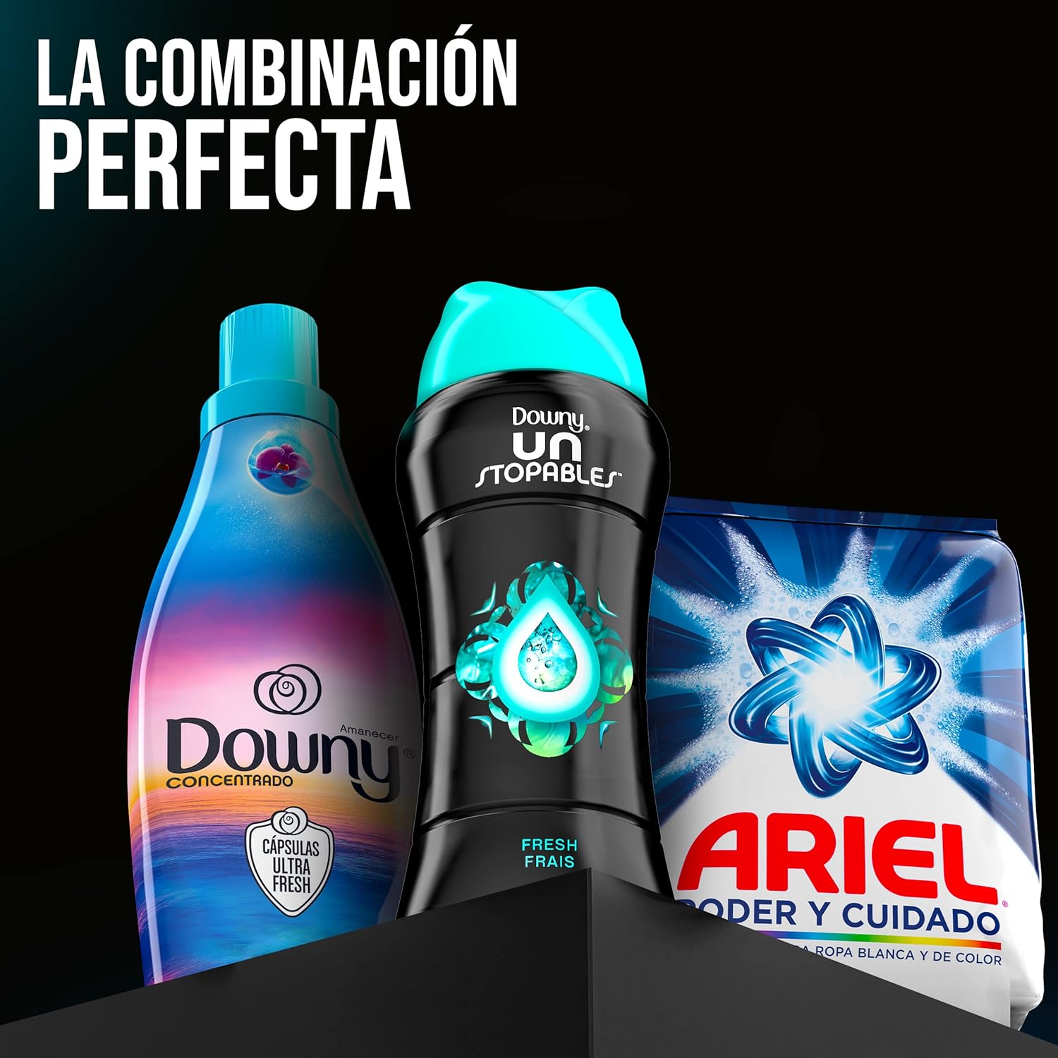 Downy Unstopables In Wash Scent Booster Beads, Fresh Scent, 24 oz, Downy Scent Booster Beads, Unstoppable Laundry Beads, Odor Protection