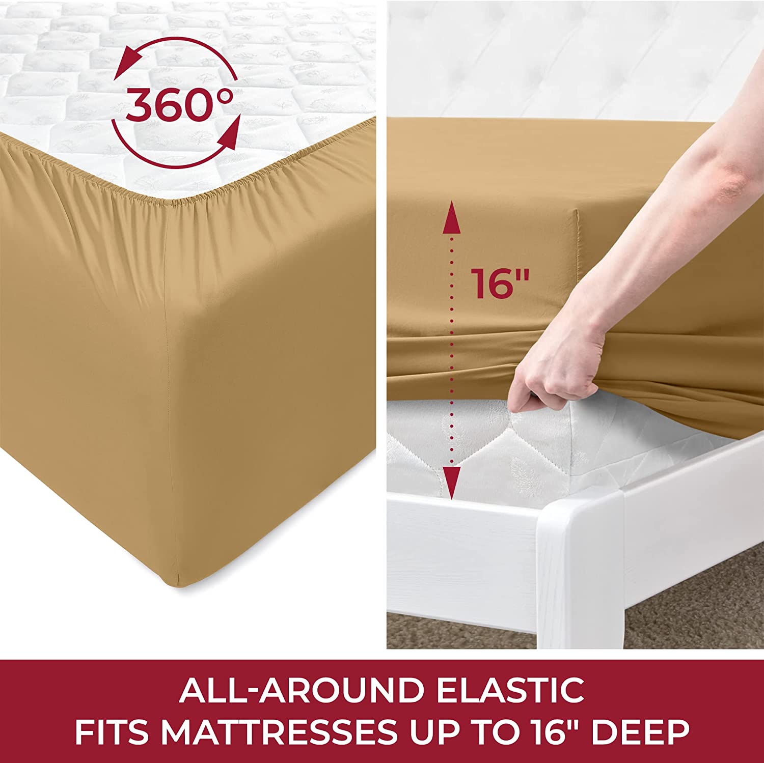 Queen Sheet Sett- 4 Piece