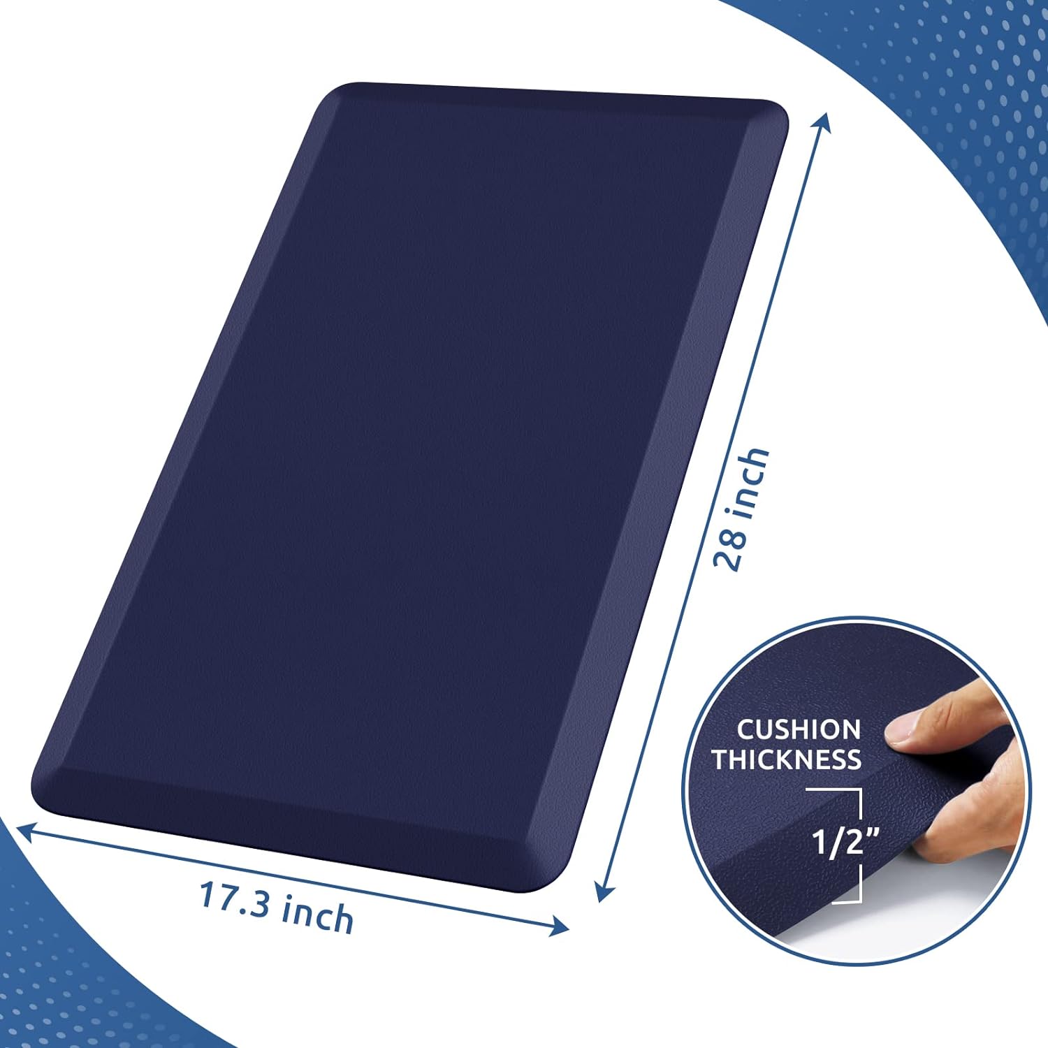 KitchenClouds Kitchen Mat Cushioned Anti Fatigue Rug 17.3