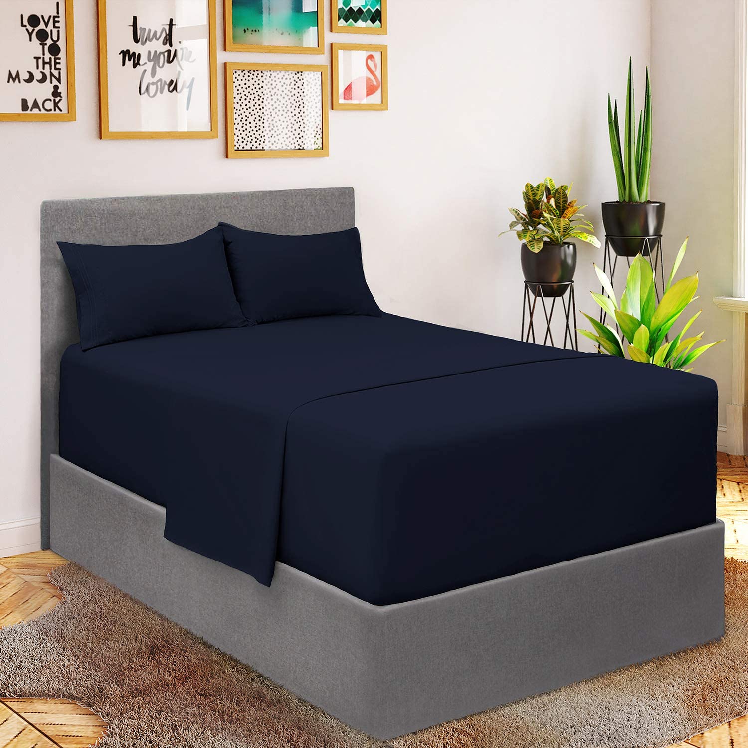 Queen Sheet Sett- 4 Piece