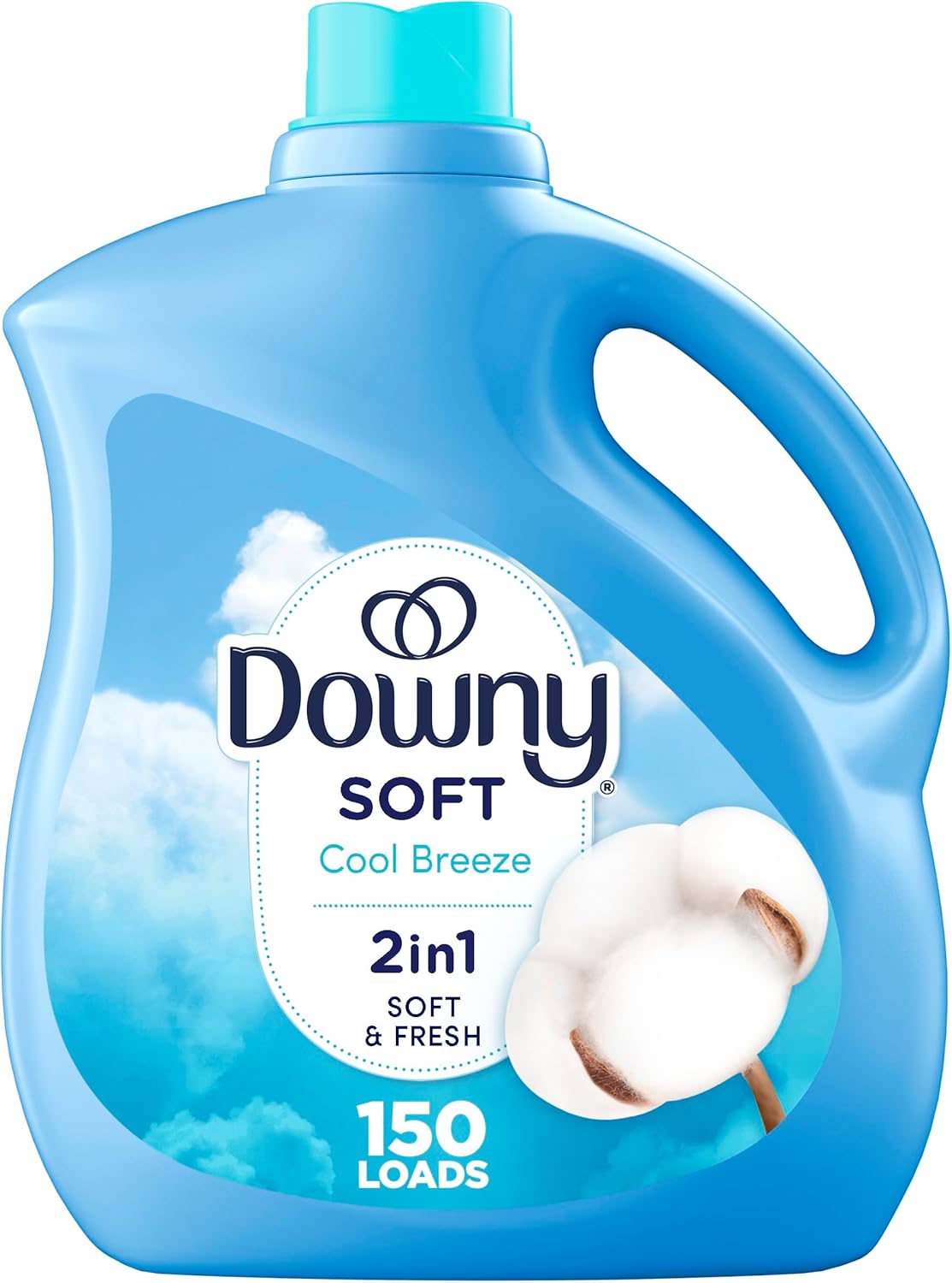 Downy Fabric Softener Liquid, April Fresh Scent, 140 fl oz, 190 Loads, HE Compatible