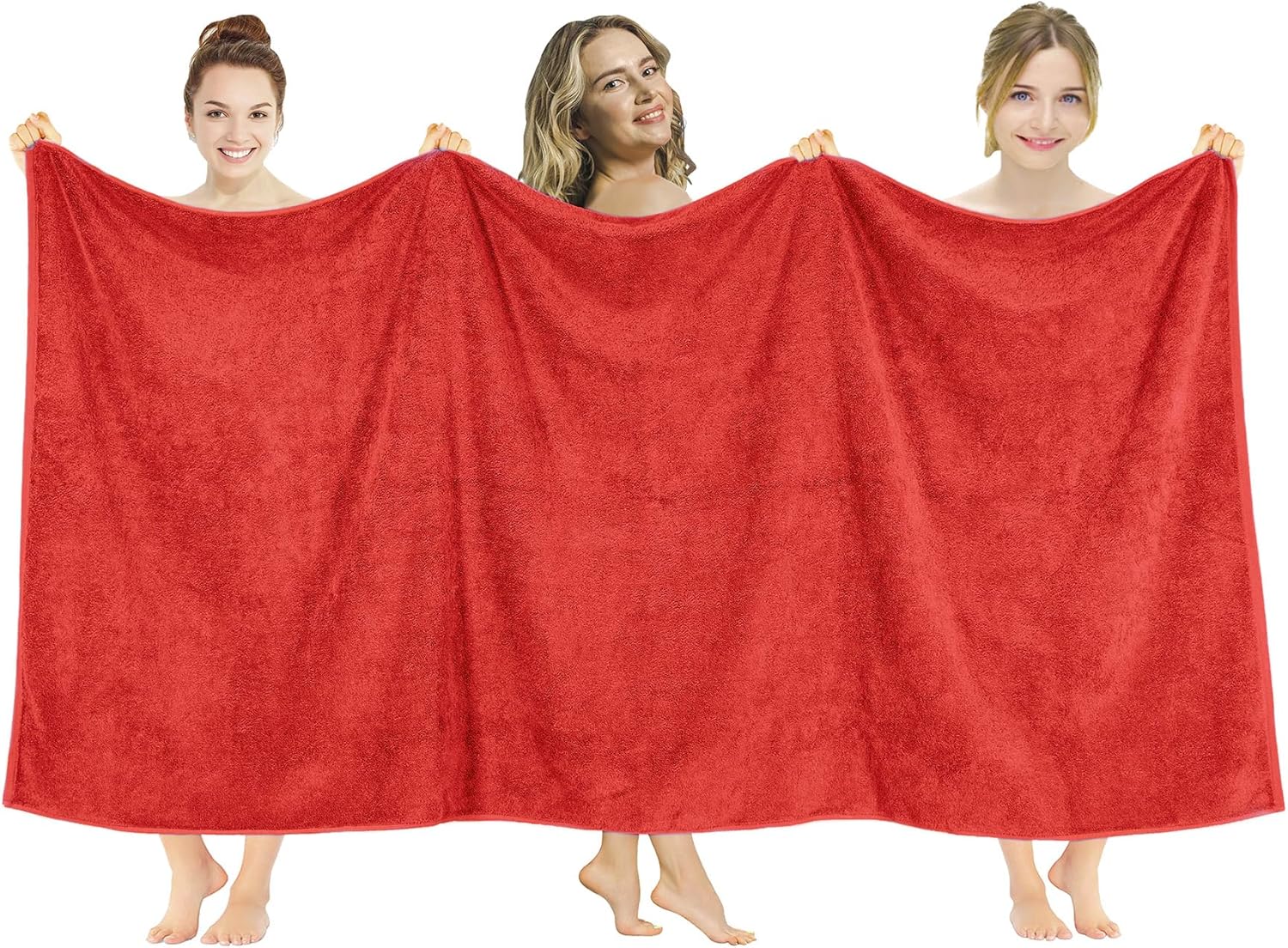 American Soft Linen Luxury 6 Piece Towel Set, 2 Bath Towels 2 Hand Towels 2 Washcloths, 100% Cotton Turkish Towels for Bathroom, Light Grey Towel Sets