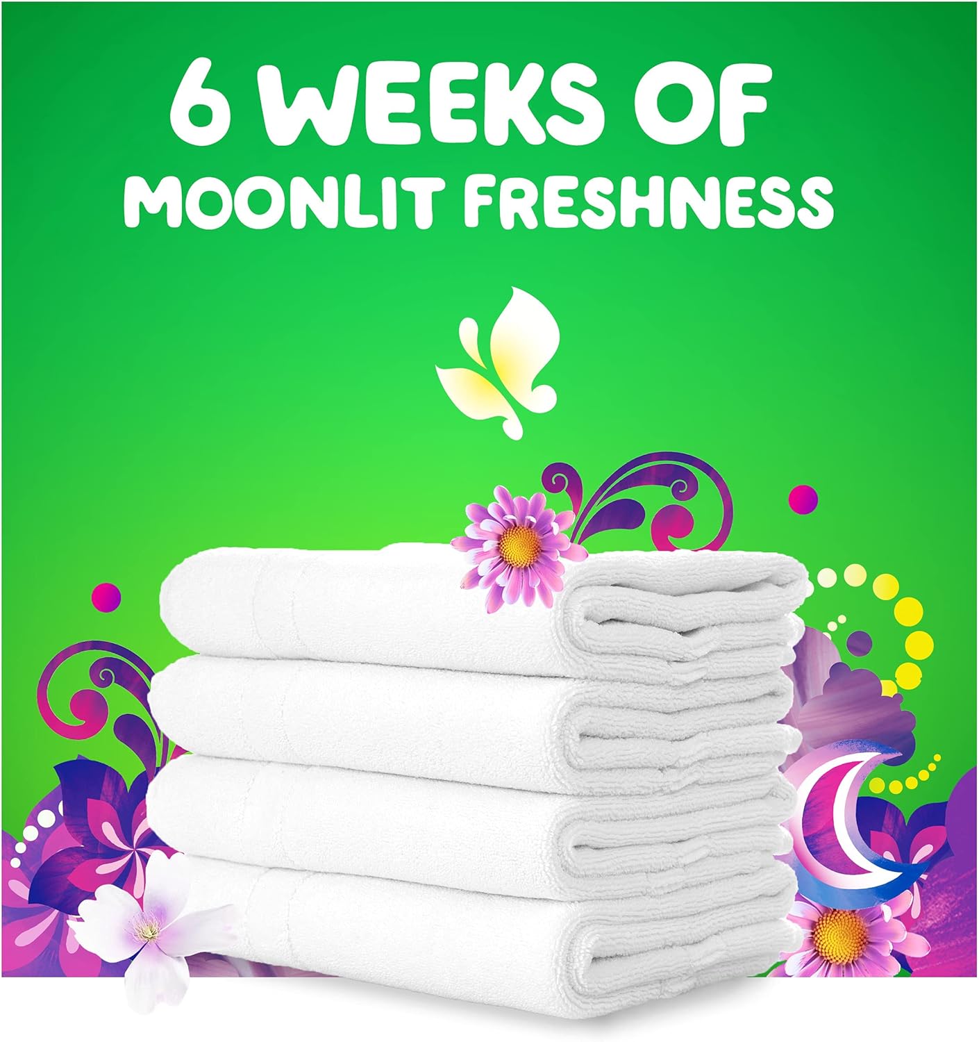 Gain + Aroma Boost Liquid Laundry Detergent, Moonlight Breeze Scent, 107 Loads, 154 Fl Oz, HE Compatible with Febreze and Oxi (125)