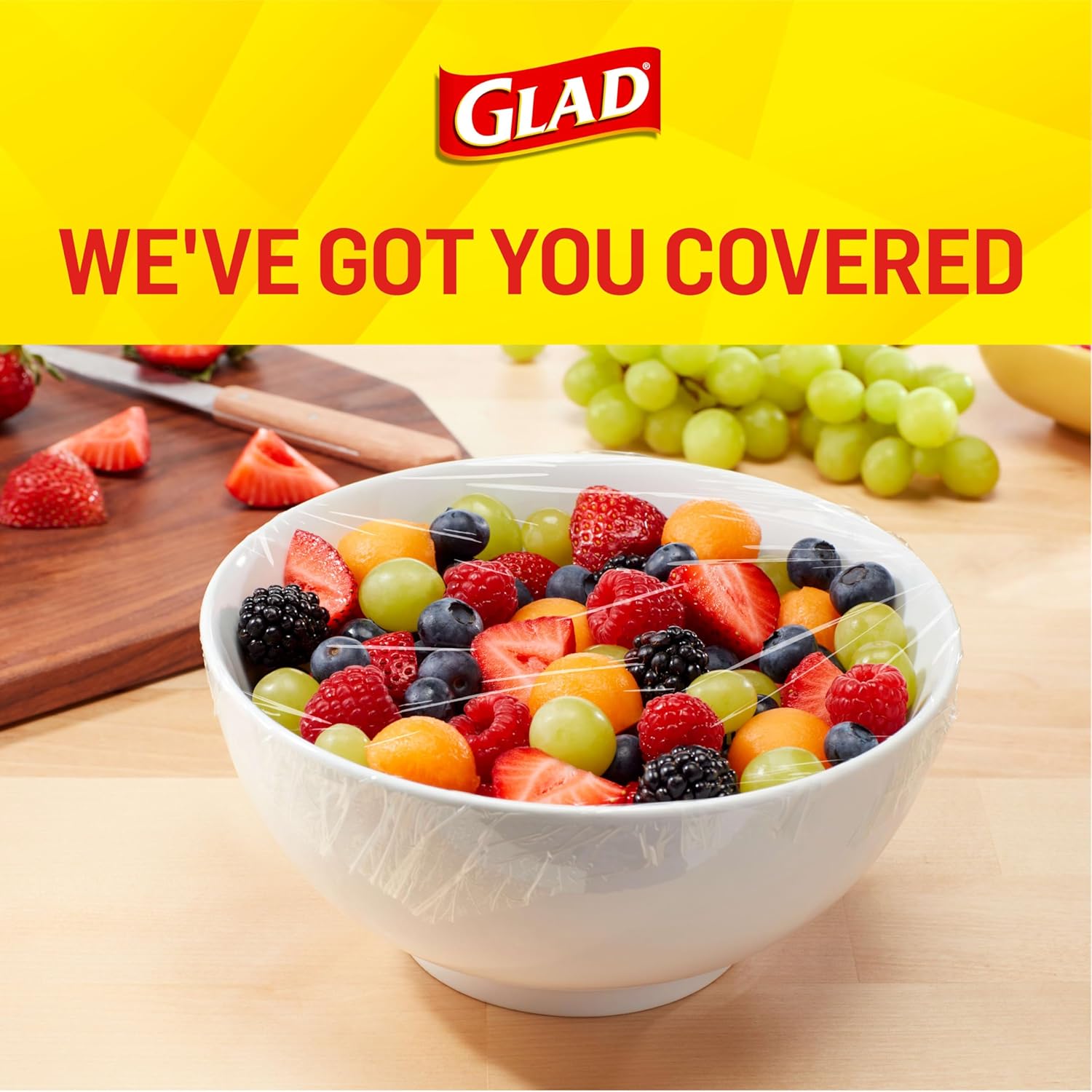 Glad® Press'n Seal® Plastic Food Wrap - 100 Square Foot Roll - 3 Pack (Package May Vary)