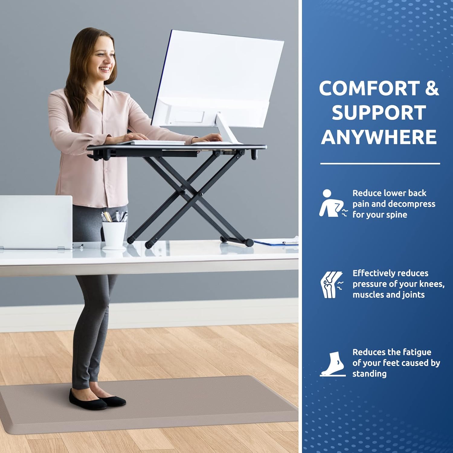 KitchenClouds Kitchen Mat Cushioned Anti Fatigue Rug 17.3