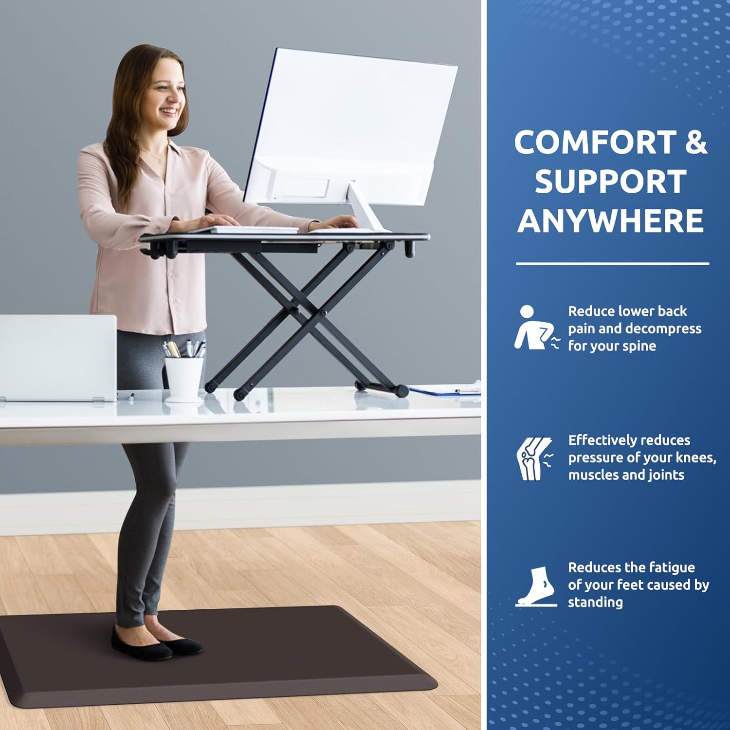 KitchenClouds Kitchen Mat Cushioned Anti Fatigue Rug 17.3