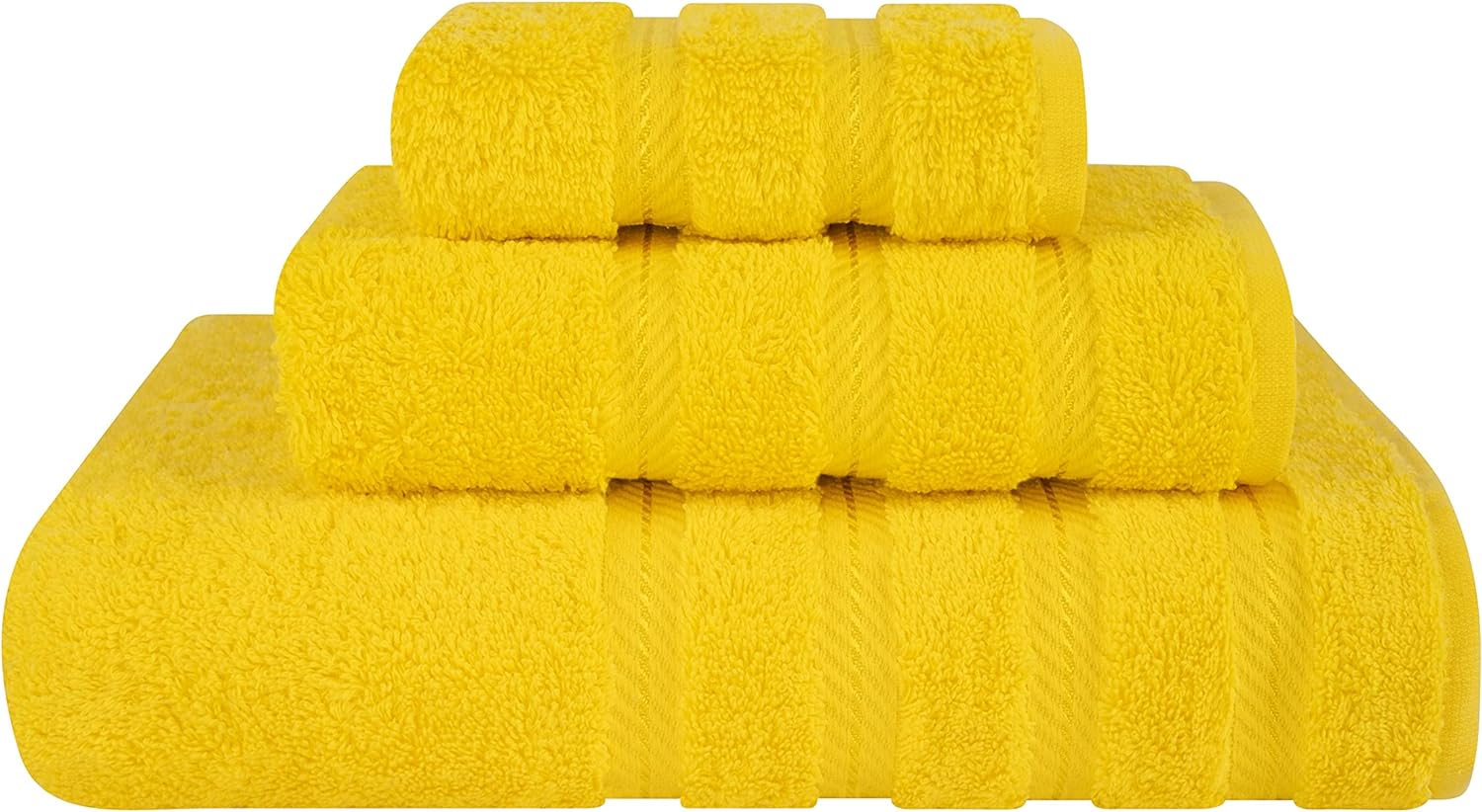 American Soft Linen Luxury 6 Piece Towel Set, 2 Bath Towels 2 Hand Towels 2 Washcloths, 100% Cotton Turkish Towels for Bathroom, Light Grey Towel Sets