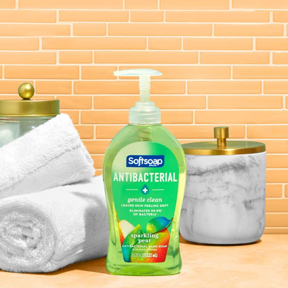 Softsoap Antibacterial Liquid Hand Soap, Fresh Citrus Scent Hand Soap, 11.25 Ounce, 6 Pack