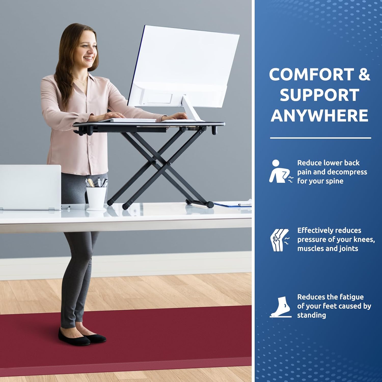 KitchenClouds Kitchen Mat Cushioned Anti Fatigue Rug 17.3