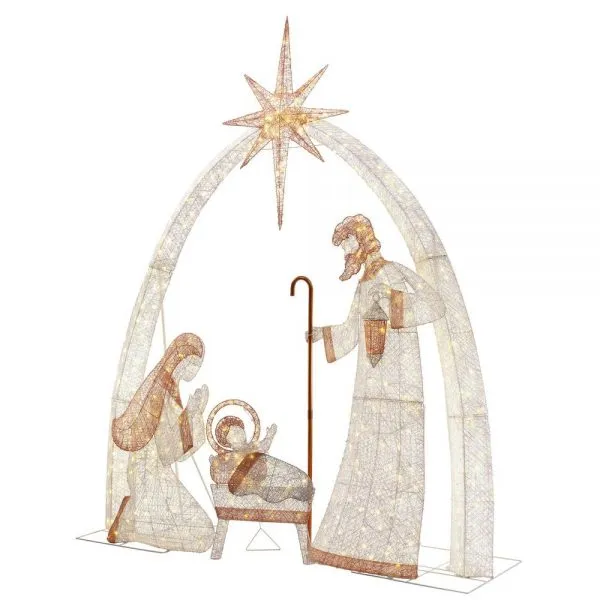 Christmas-10 ft led giant nativity scene
