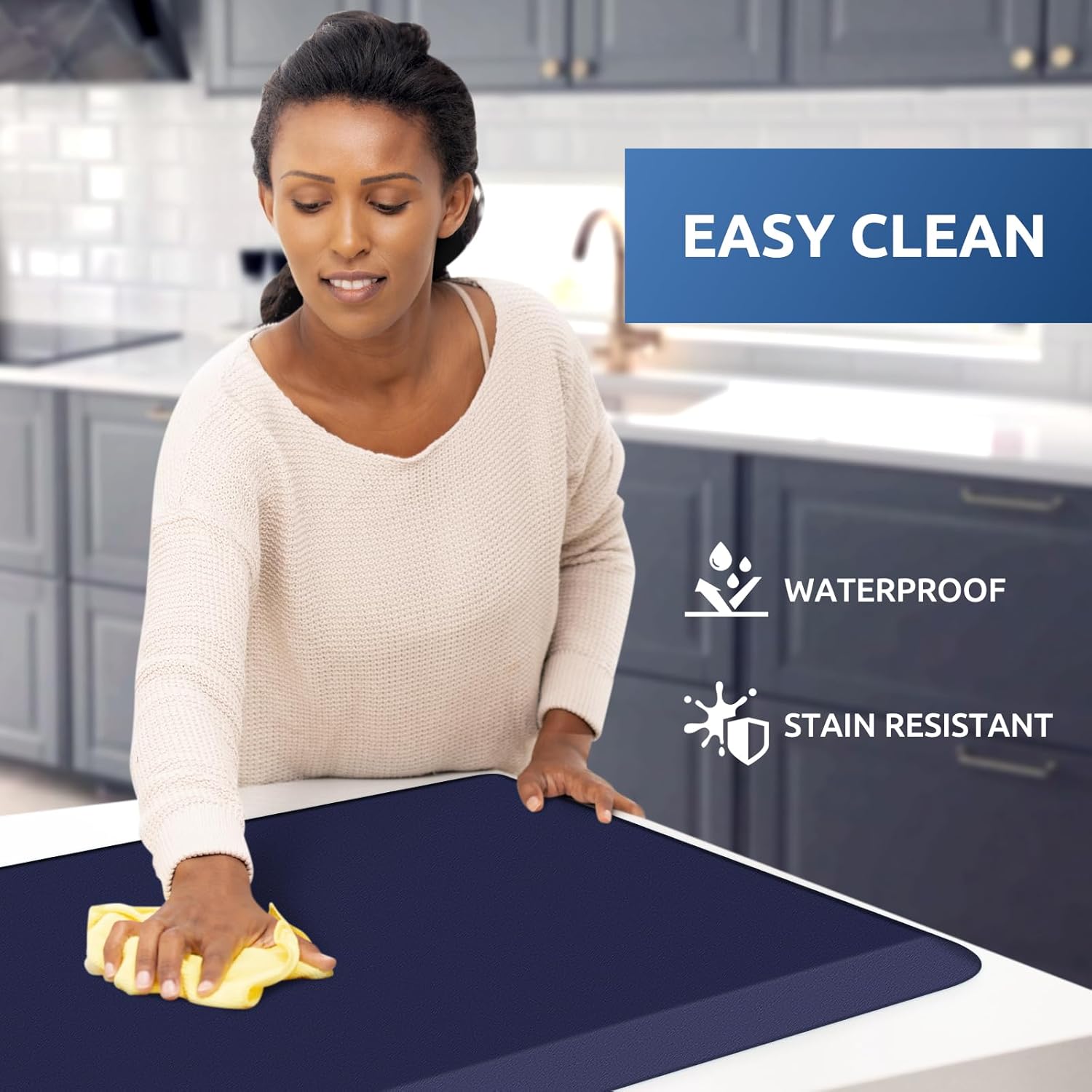 KitchenClouds Kitchen Mat Cushioned Anti Fatigue Rug 17.3