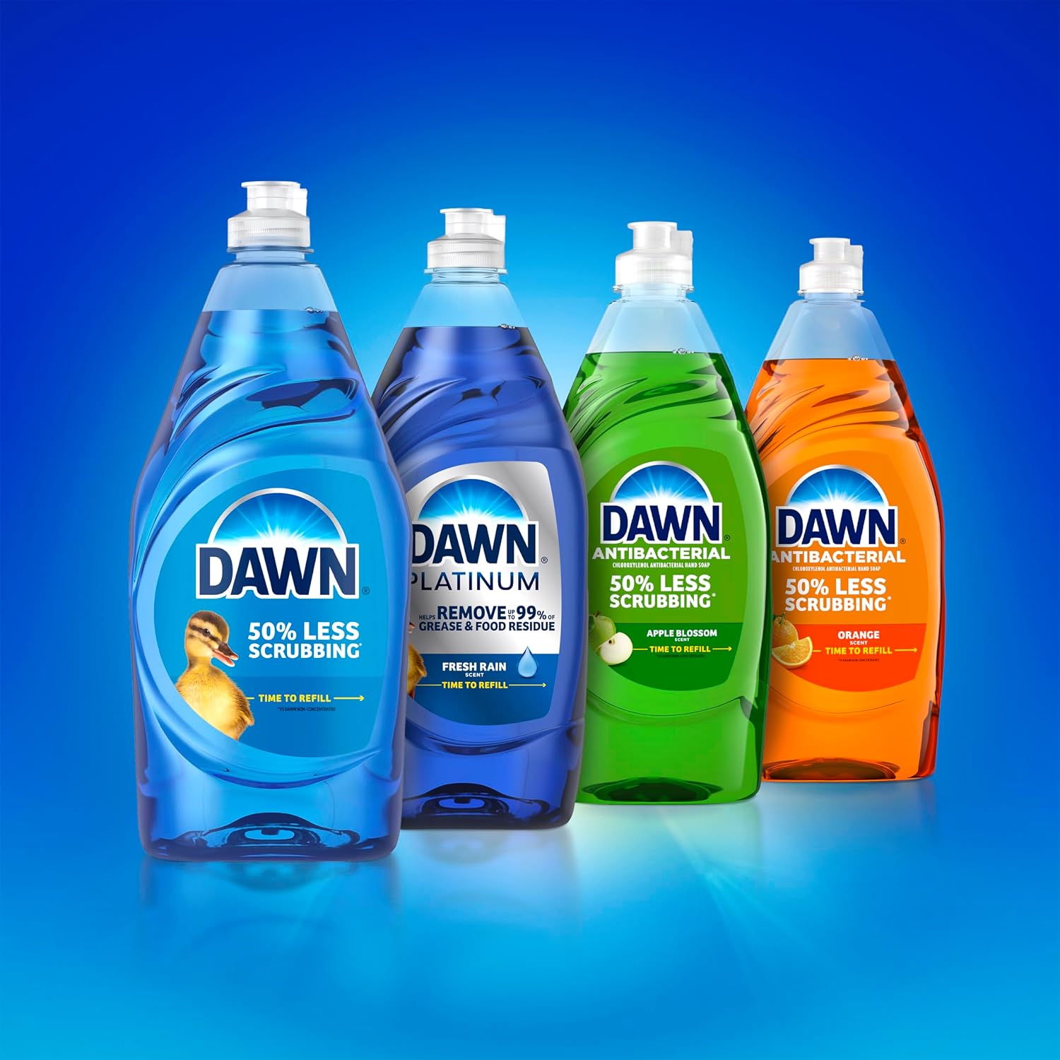 Dawn Ultra Dish Soap, Dishwashing Liquid, Original, 4x24 Fl Oz Bundle