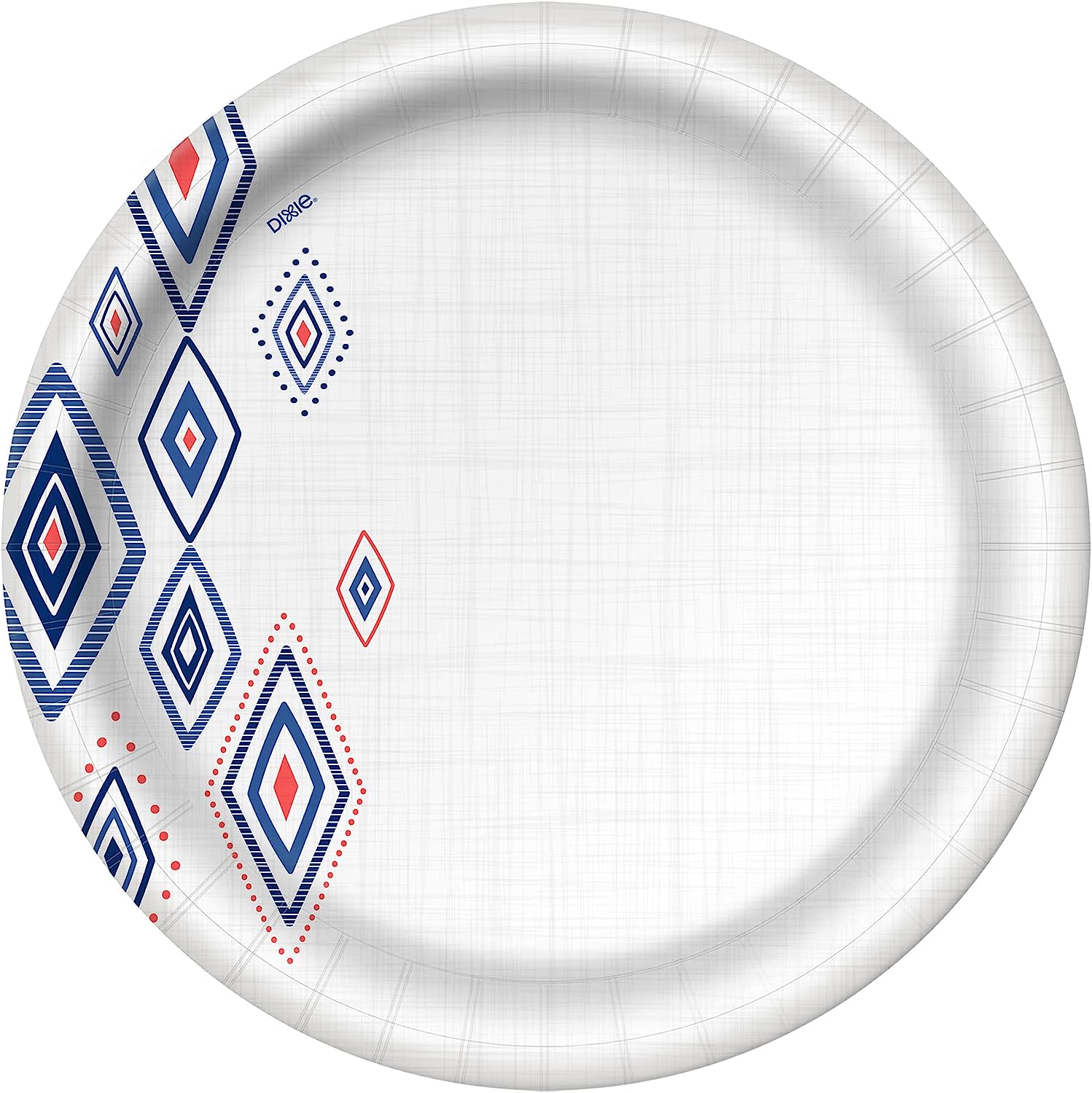 Dixie 10 Inch Paper Plates, Dinner Size Printed Disposable Plate, 204 Count (3 Packs of 68 Plates)