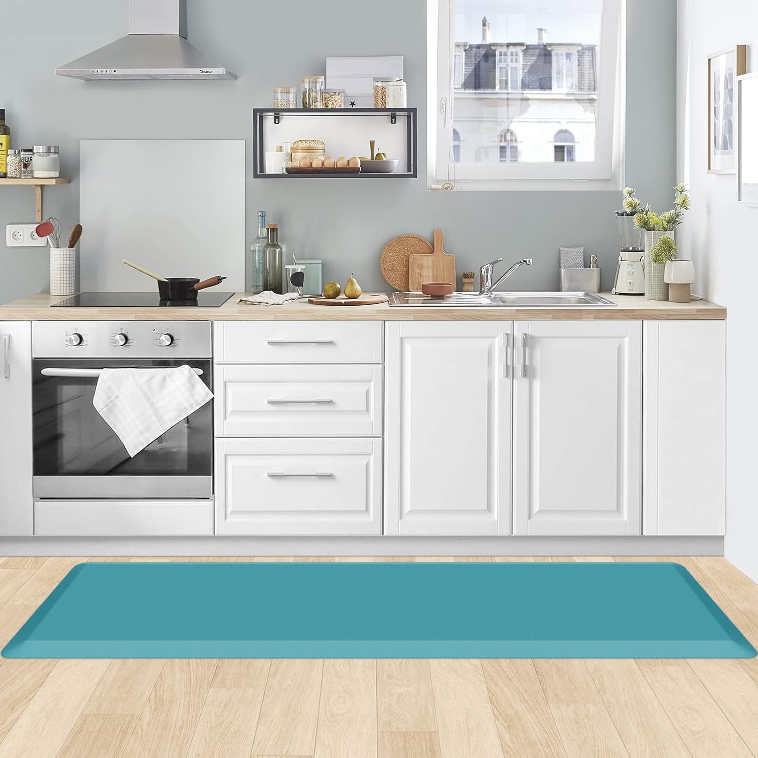 KitchenClouds Kitchen Mat Cushioned Anti Fatigue Rug 17.3