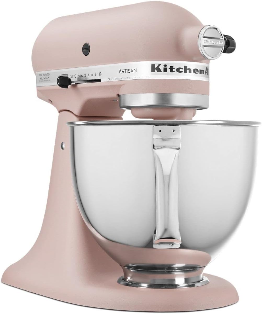 KitchenAid Artisan Series 5 Quart Tilt Head Stand Mixer with Pouring Shield KSM150PS, Removable bowl, Aqua Sky