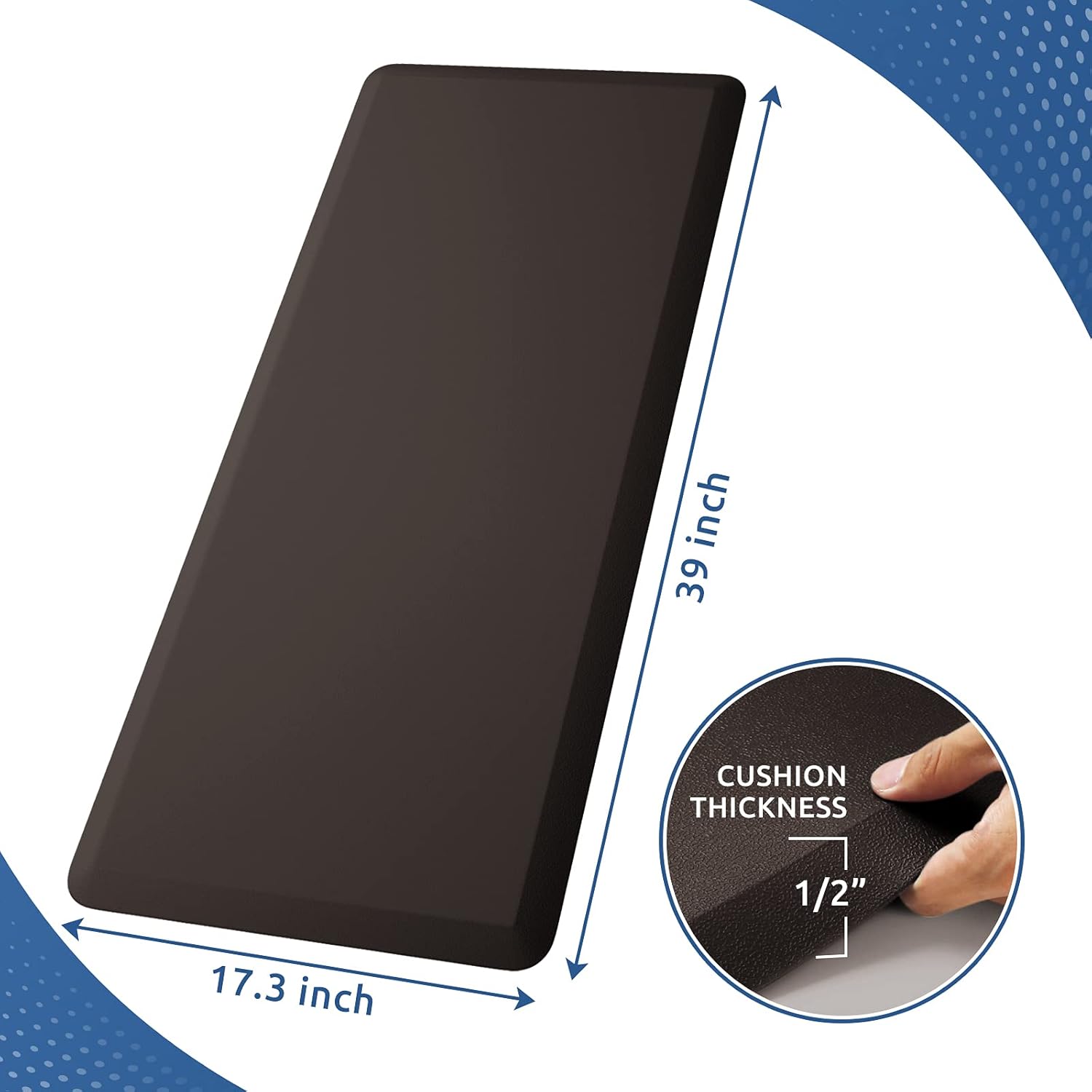 KitchenClouds Kitchen Mat Cushioned Anti Fatigue Rug 17.3