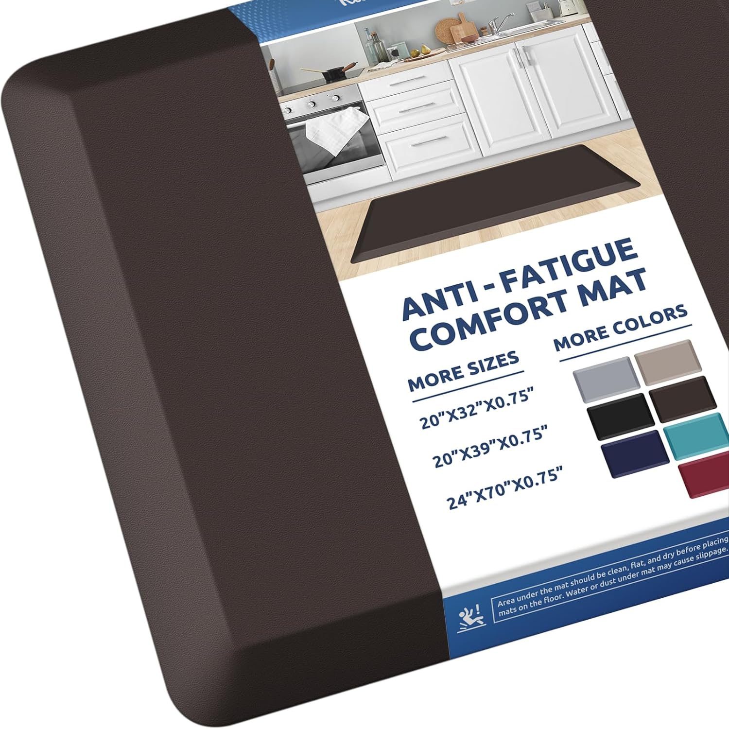 KitchenClouds Kitchen Mat Cushioned Anti Fatigue Rug 17.3