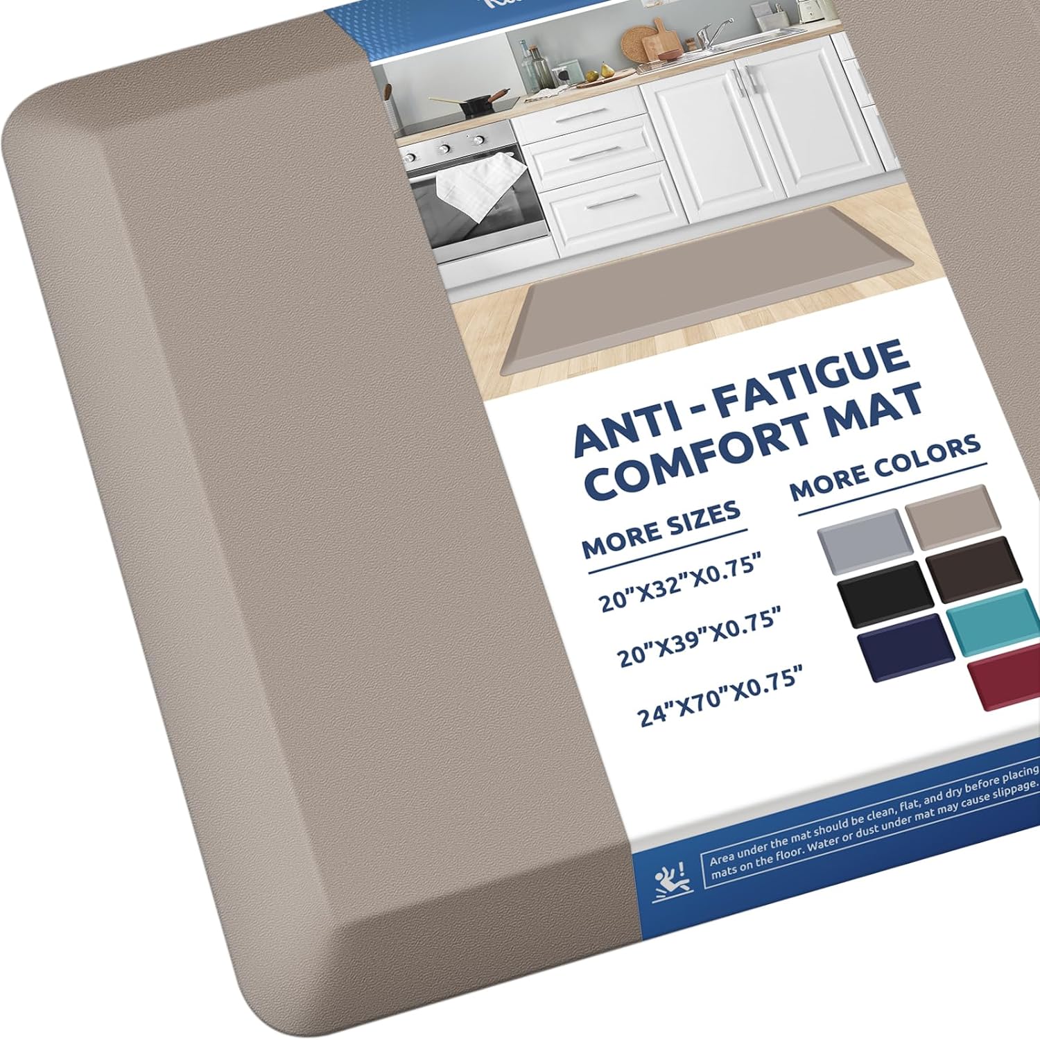 KitchenClouds Kitchen Mat Cushioned Anti Fatigue Rug 17.3