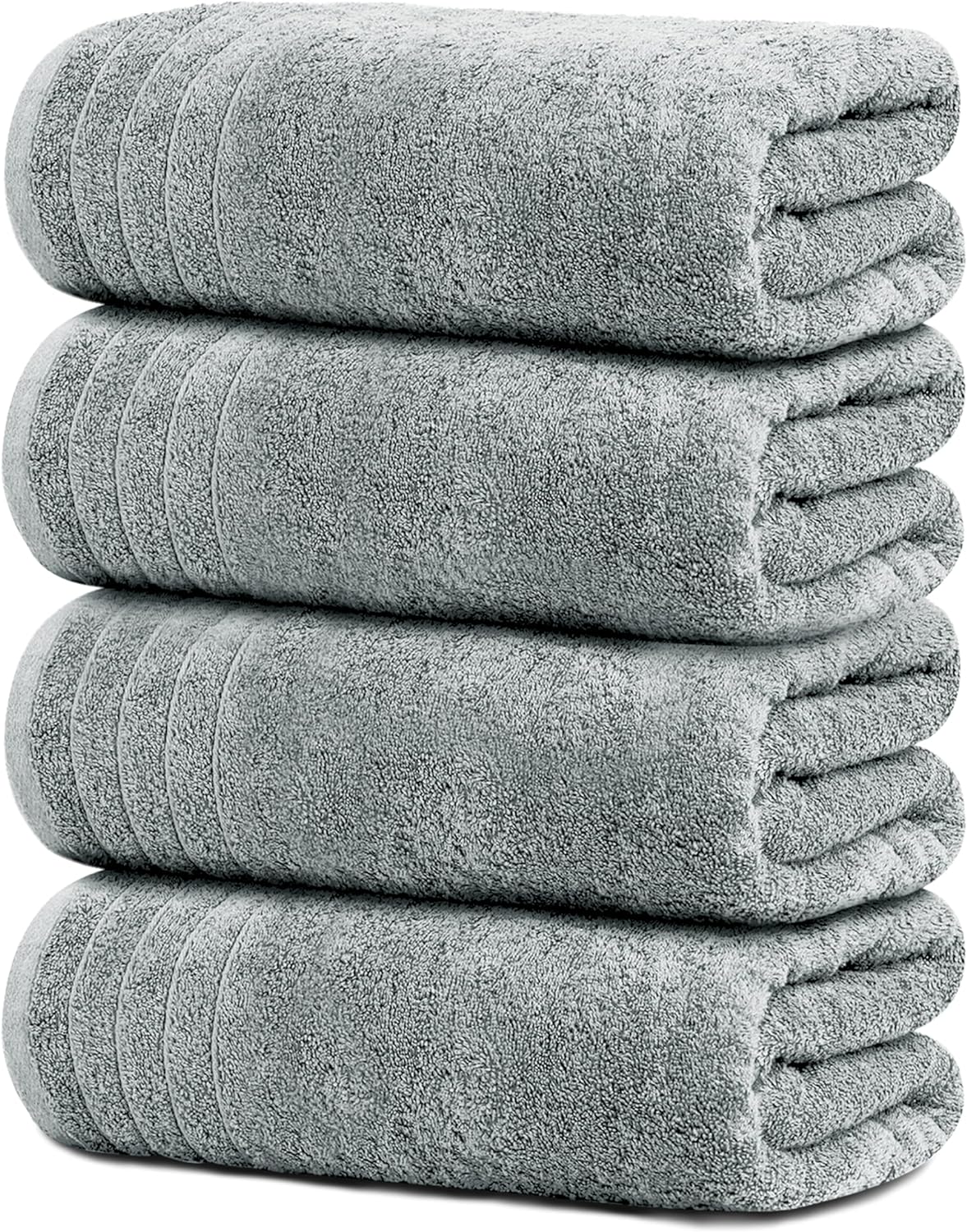 Tens Towels Extra Large Bath Towels 30 x 60 Inches, 100% Cotton, Larger & Lighter, Quicker to Dry, Lighter Weight, Super Soft and Absorbent, Perfect Bathroom Towels