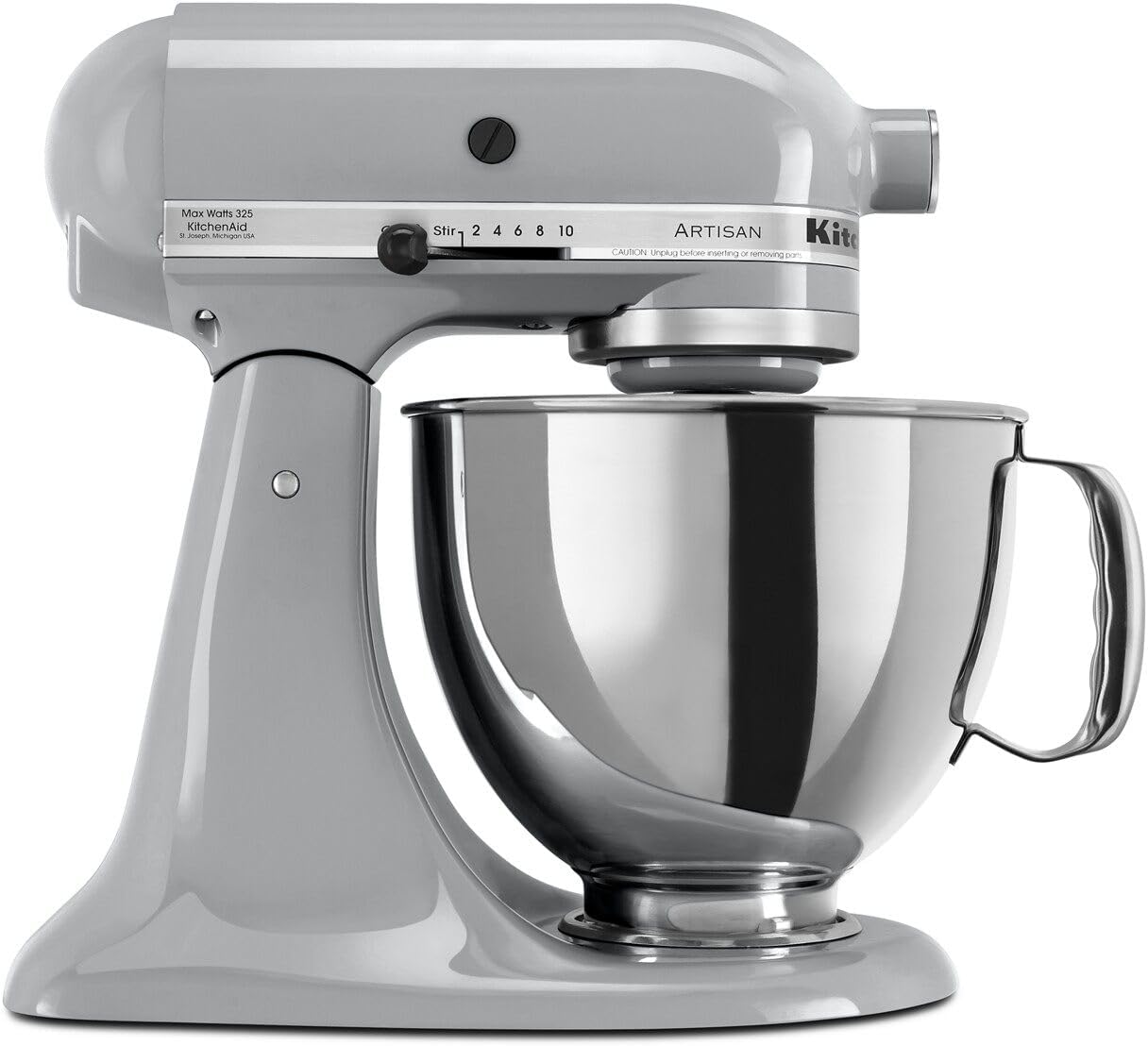 KitchenAid Artisan Series 5 Quart Tilt Head Stand Mixer with Pouring Shield KSM150PS, Removable bowl, Aqua Sky