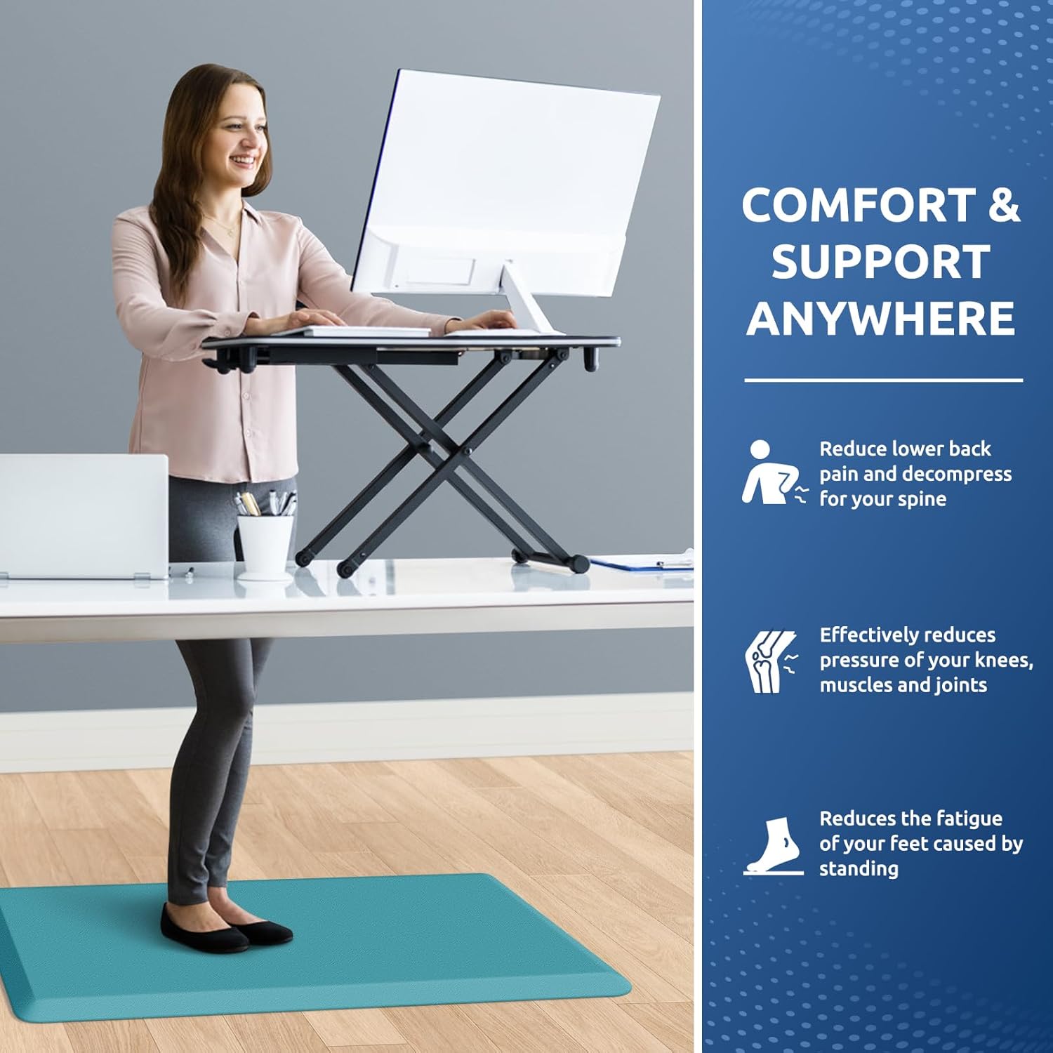 KitchenClouds Kitchen Mat Cushioned Anti Fatigue Rug 17.3