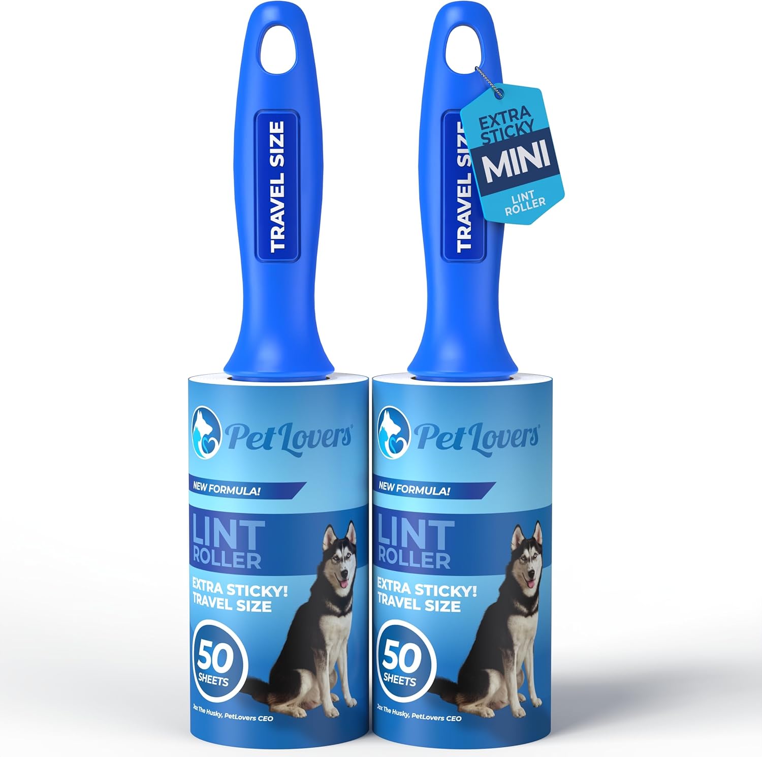 PetLovers Lint Rollers for Pet Hair Extra Sticky 420 Sheets - Lint Remover for Clothes