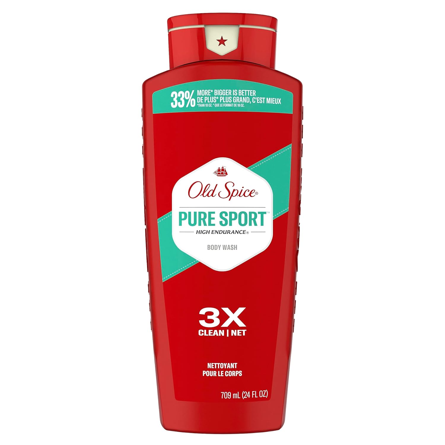 Old Spice Body Wash for Men, 24/7 Shower Fresh with Lasting Scent, Red Collection, Swagger with Cedarwood Scent, 24 fl oz (Pack of 2)