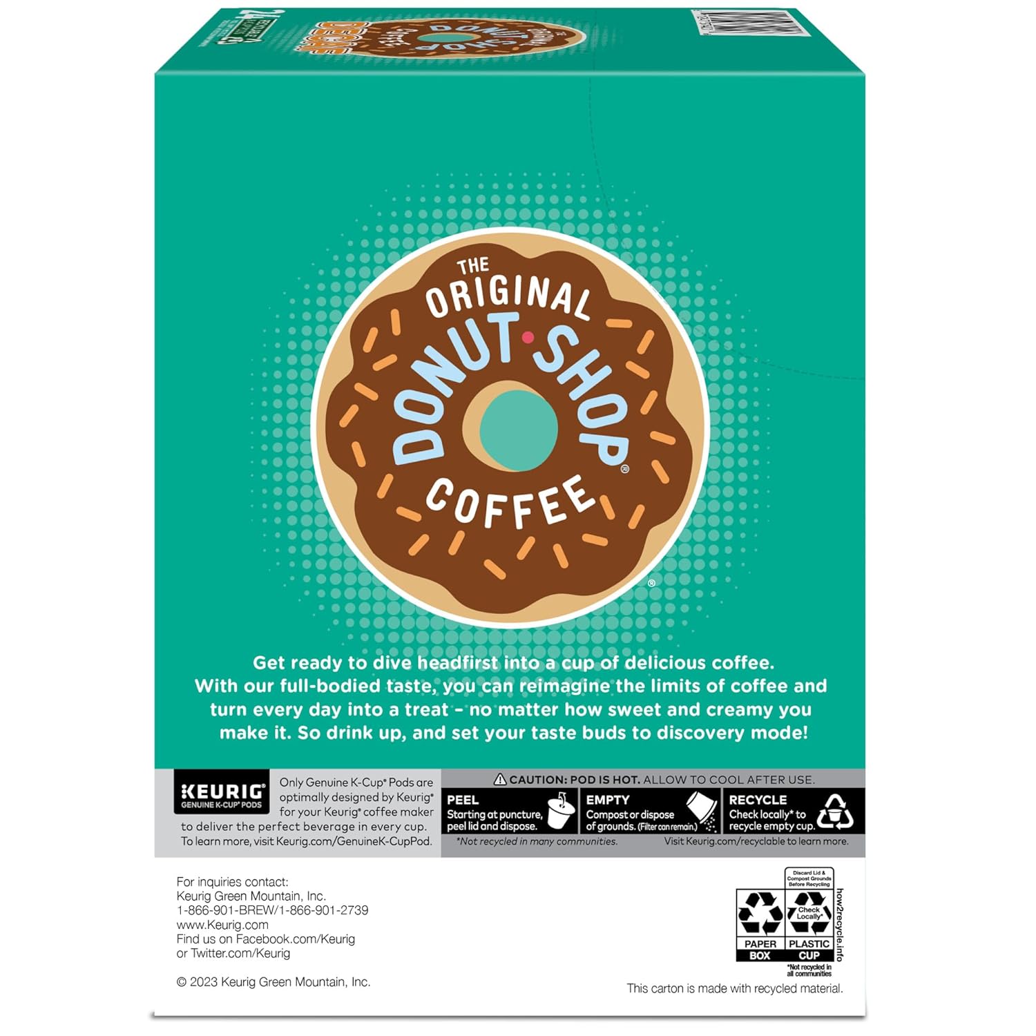 The Original Donut Shop Regular Keurig Single-Serve K-Cup Pods, Medium Roast Coffee, 96 Count