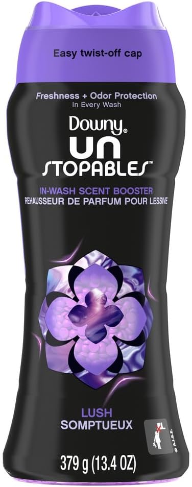 Downy Unstopables In Wash Scent Booster Beads, Fresh Scent, 24 oz, Downy Scent Booster Beads, Unstoppable Laundry Beads, Odor Protection