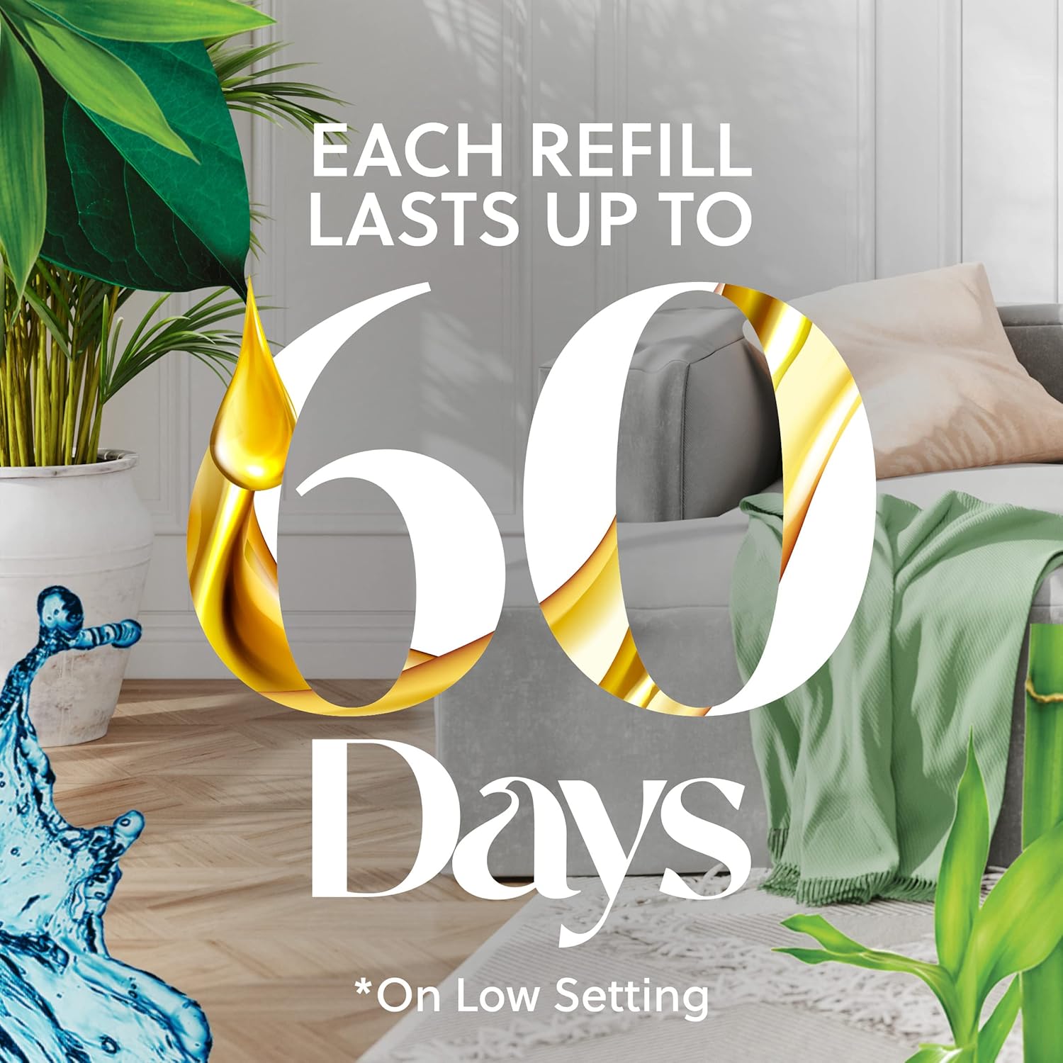 Air Wick Plug in Scented Oil Refill, 5 ct, Sandalwood , Air Freshener, Essential Oils