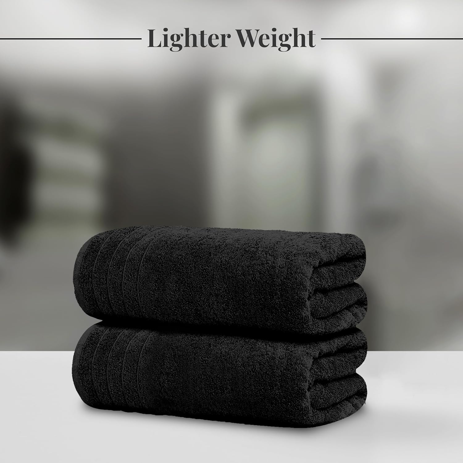 Tens Towels Extra Large Bath Towels 30 x 60 Inches, 100% Cotton, Larger & Lighter, Quicker to Dry, Lighter Weight, Super Soft and Absorbent, Perfect Bathroom Towels