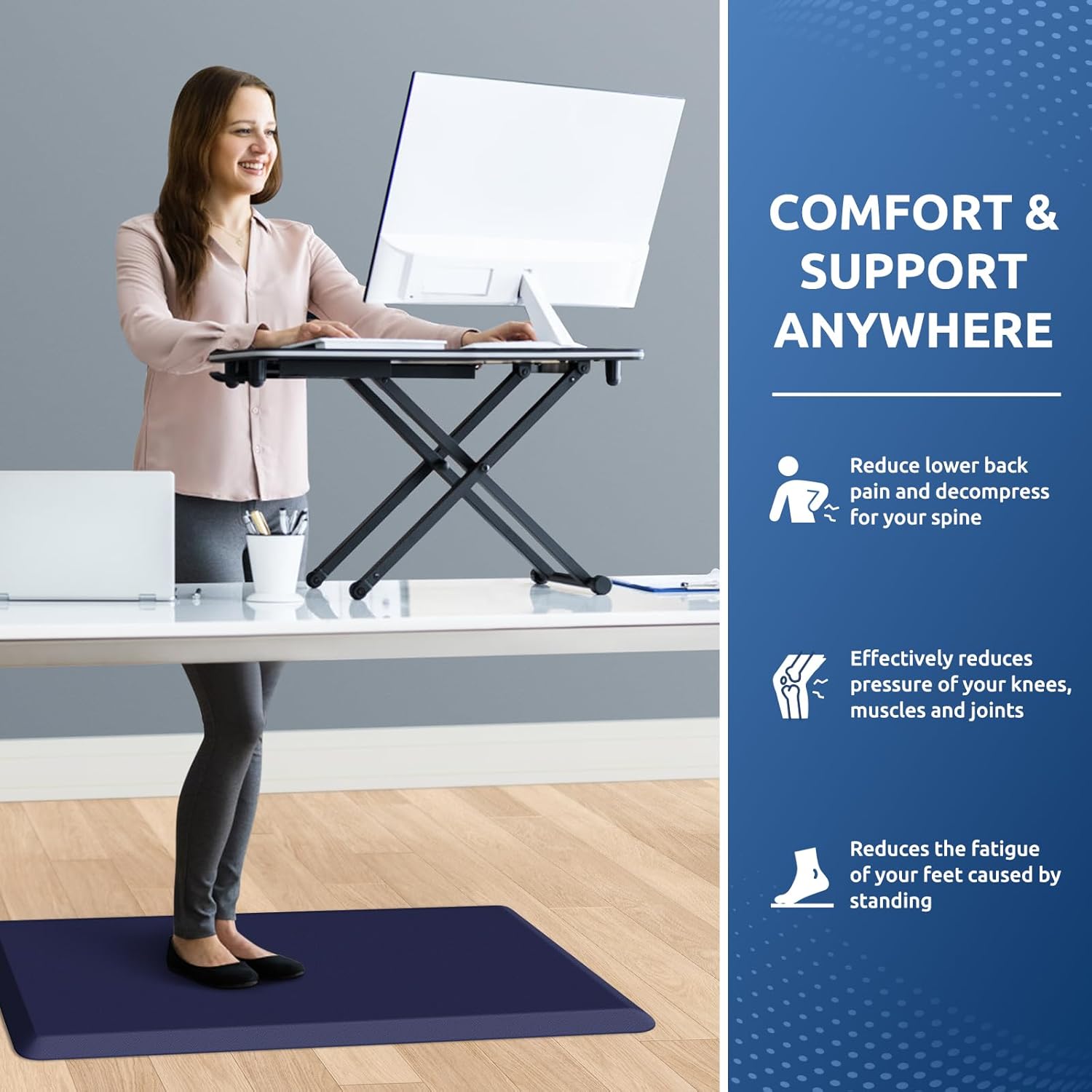 KitchenClouds Kitchen Mat Cushioned Anti Fatigue Rug 17.3