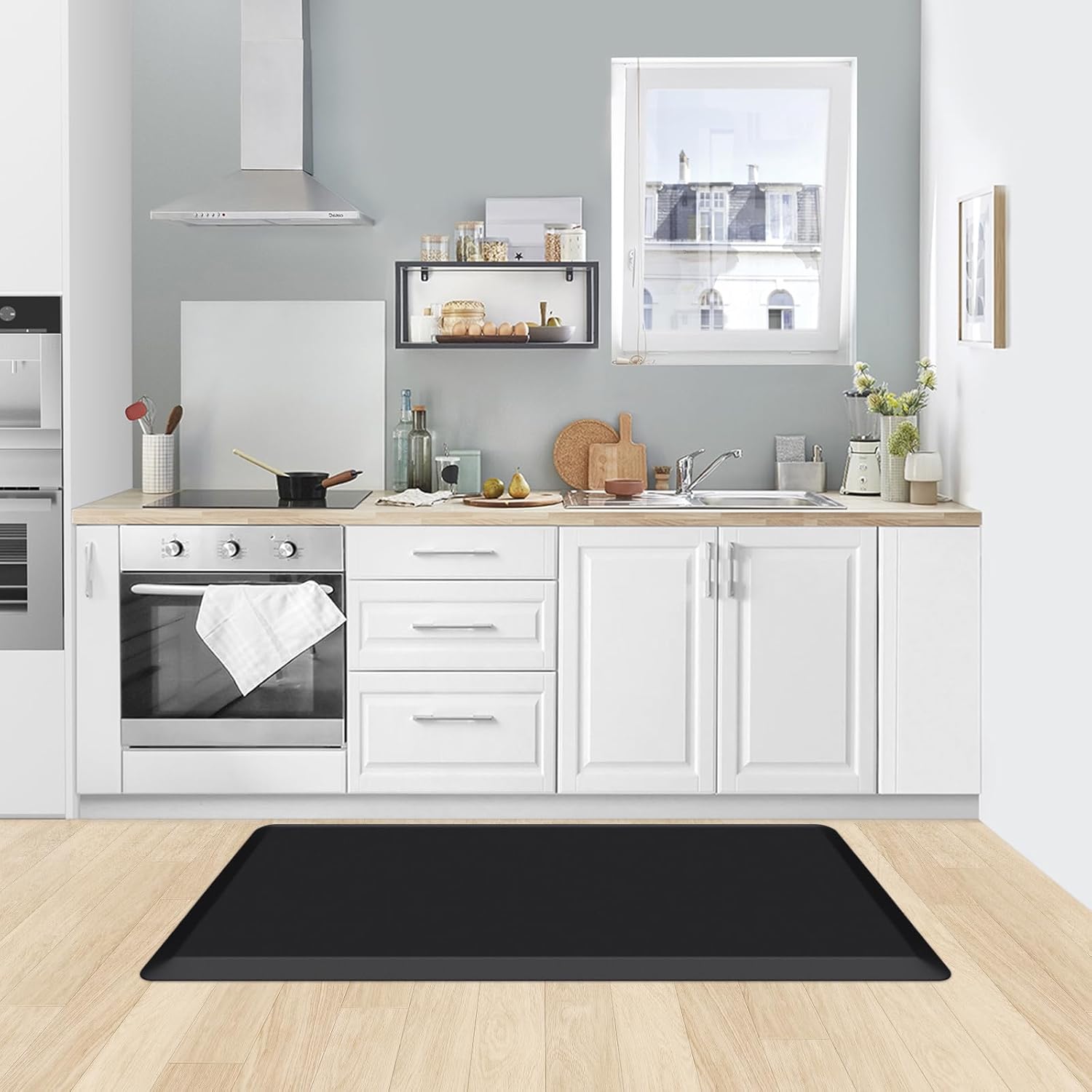 KitchenClouds Kitchen Mat Cushioned Anti Fatigue Rug 17.3