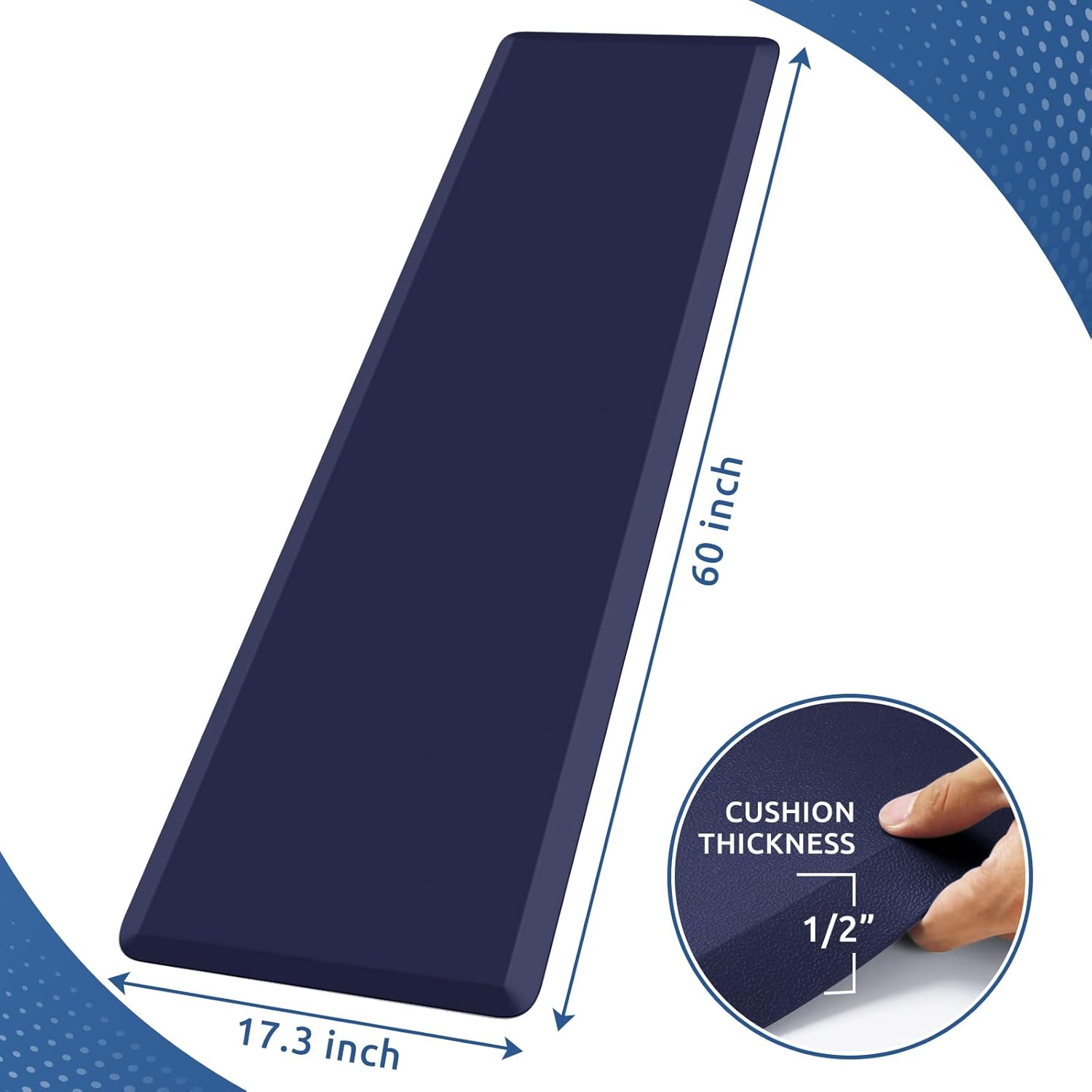 KitchenClouds Kitchen Mat Cushioned Anti Fatigue Rug 17.3