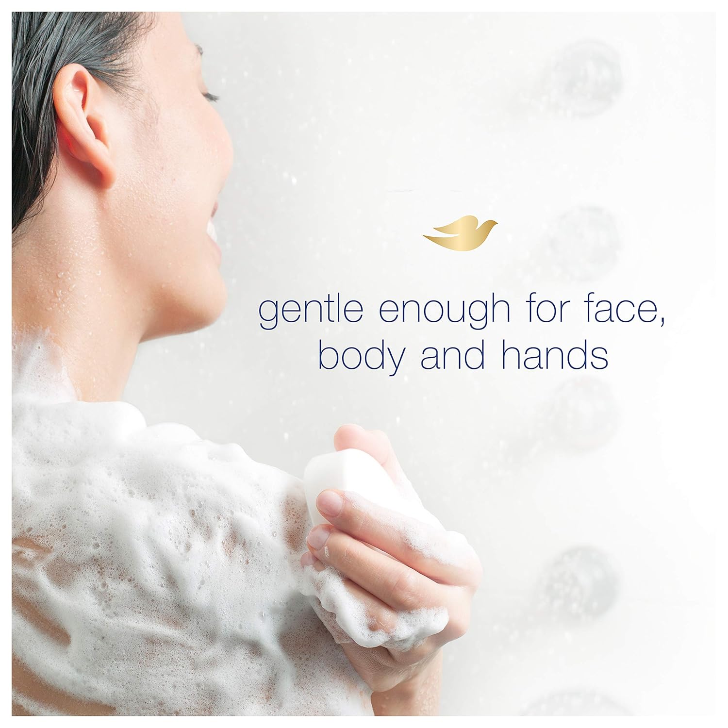 Dove Beauty Bar More Moisturizing Than Bar Soap for Softer Skin, Fragrance-Free, Hypoallergenic Beauty Bar Sensitive Skin With Gentle Cleanser 3.75 oz 14 Bars