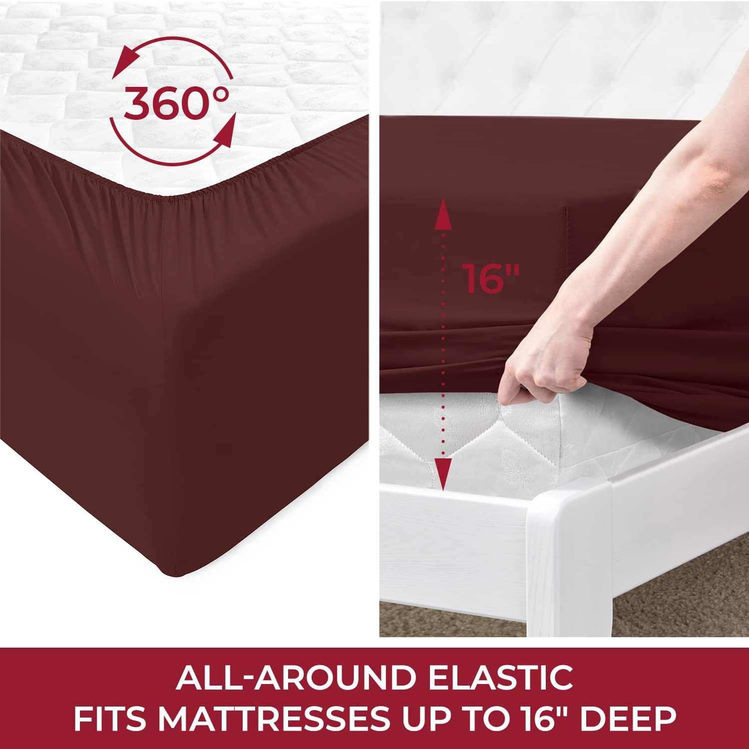 Queen Sheet Sett- 4 Piece