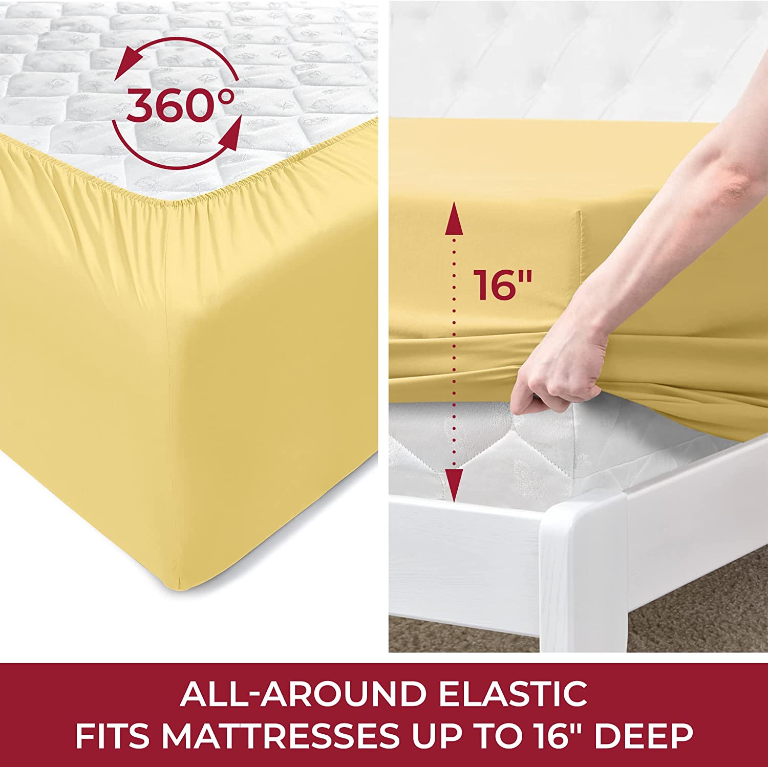 Queen Sheet Sett- 4 Piece