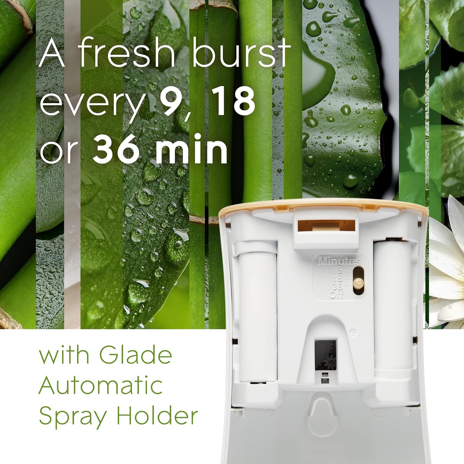 Glade Automatic Spray Air Freshener Refill, Scented Air Freshener for Home and Bathroom, Clean Linen, 6.2 Oz, 3 Count