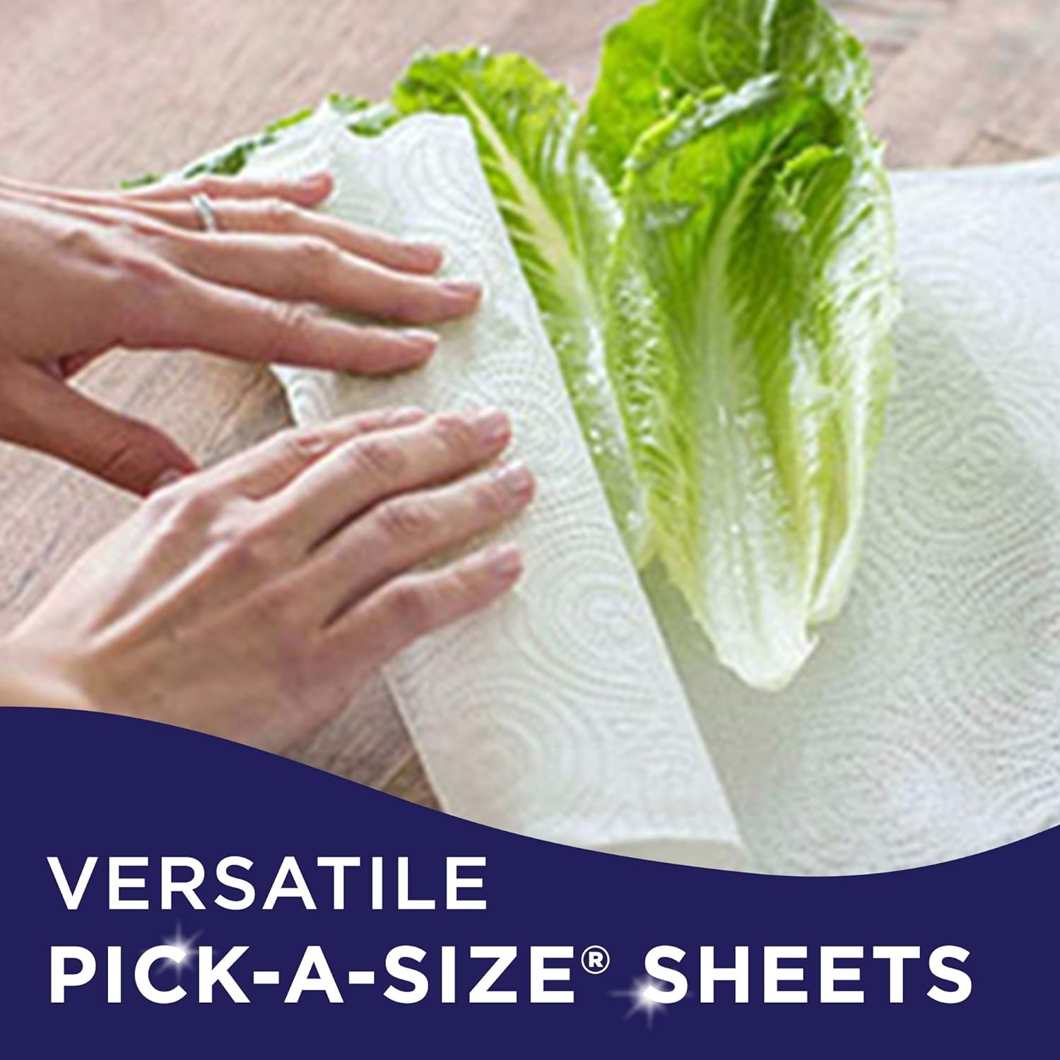 Sparkle® Pick-A-Size® Paper Towels, 6 Double Rolls = 12 Regular Rolls