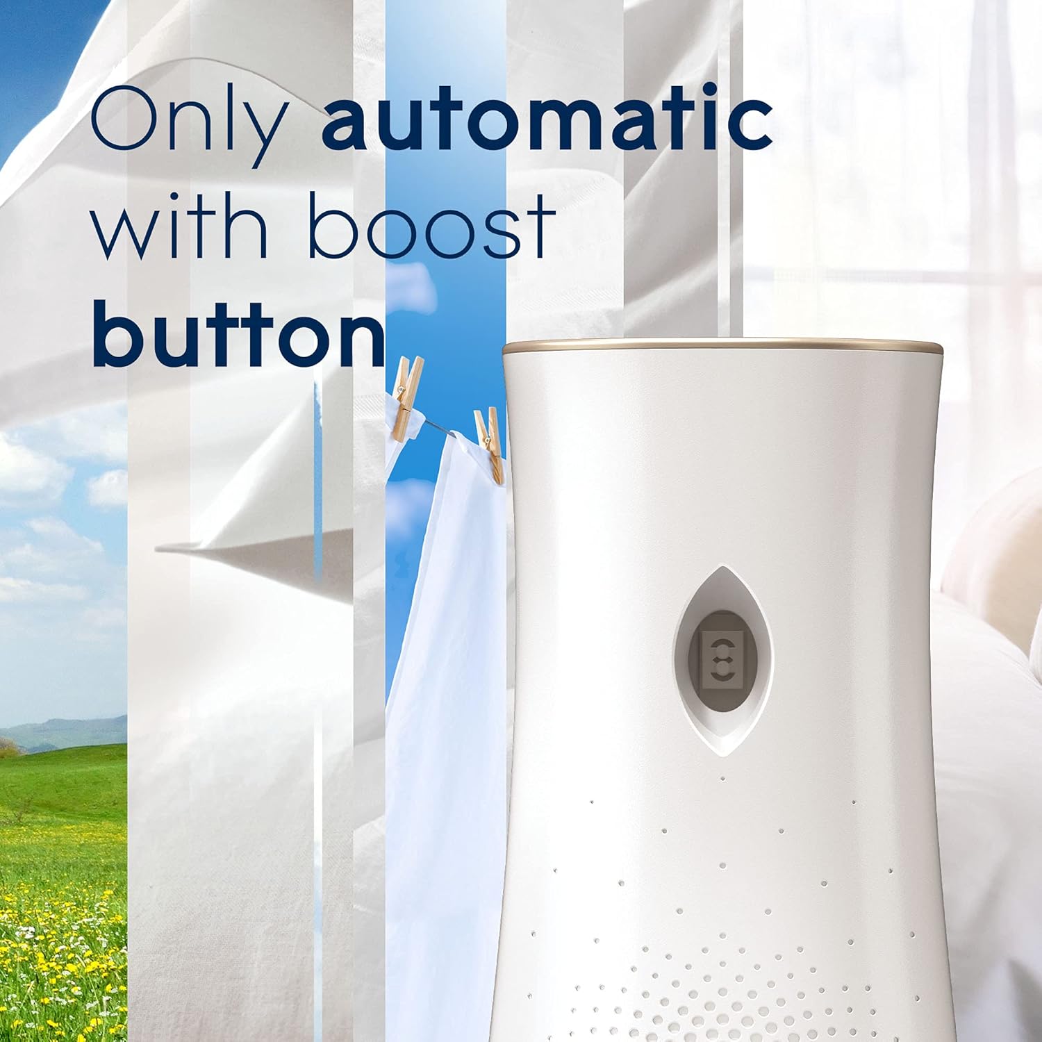 Glade Automatic Spray Air Freshener Refill, Scented Air Freshener for Home and Bathroom, Clean Linen, 6.2 Oz, 3 Count