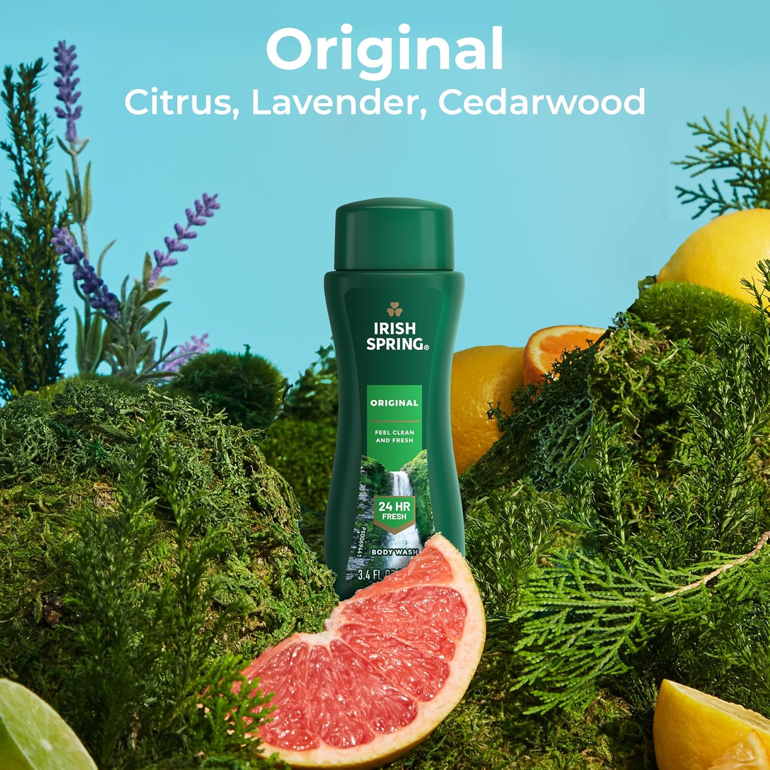 Irish Spring Mens Body Wash, Moisture Blast Body Wash for Men, Feel Fresh All Day, 30 Oz Pump Bottle