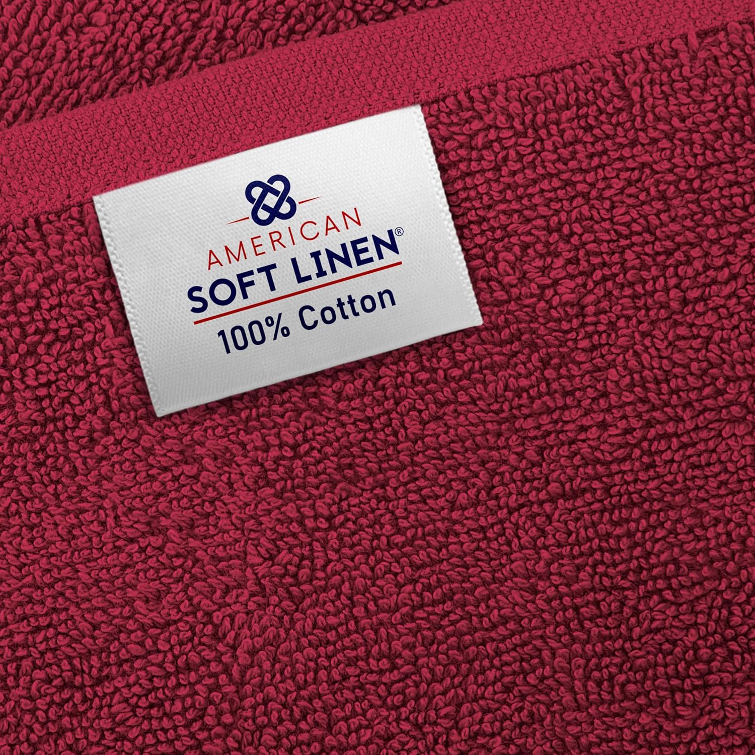 American Soft Linen Luxury 6 Piece Towel Set, 2 Bath Towels 2 Hand Towels 2 Washcloths, 100% Cotton Turkish Towels for Bathroom, Light Grey Towel Sets