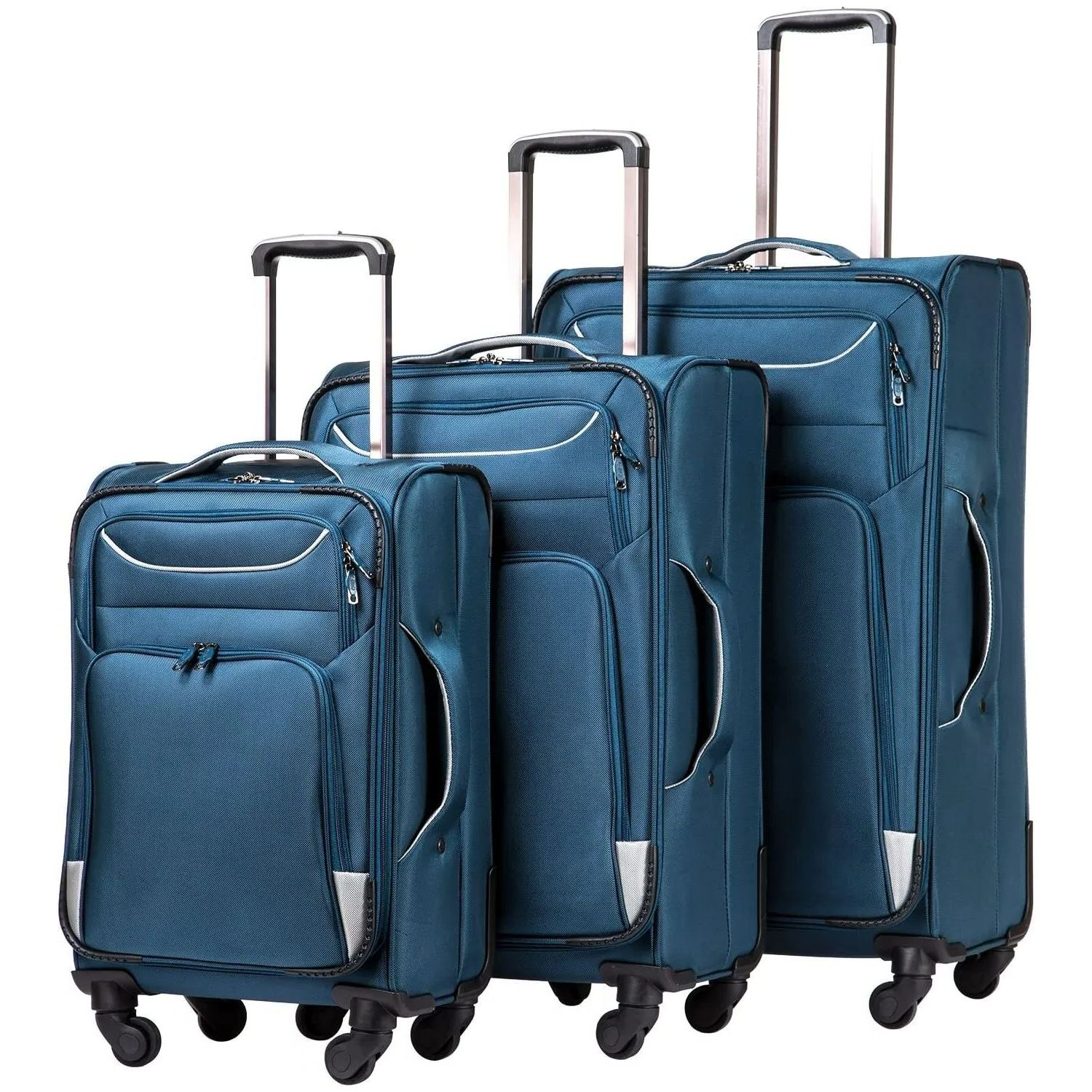 Luggage 3 Piece Set Suitcase Spinner Softshell lightweight